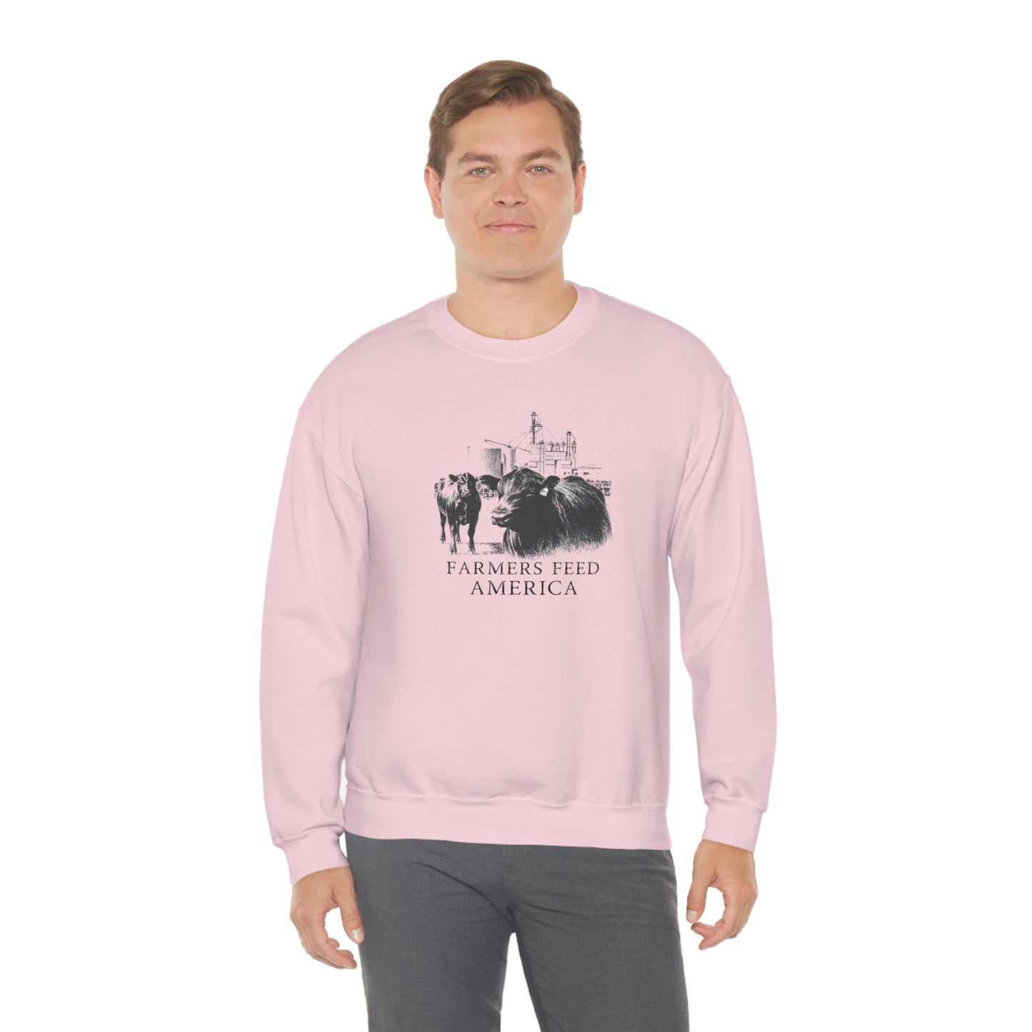 "Farmers Feed America" - Unisex Heavy Blend™ Crewneck Sweatshirt