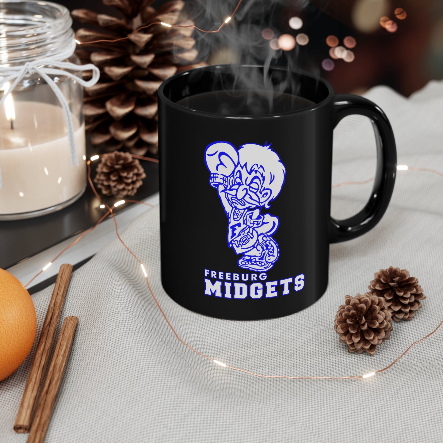 Freeburg Midgets 11oz Black Mug