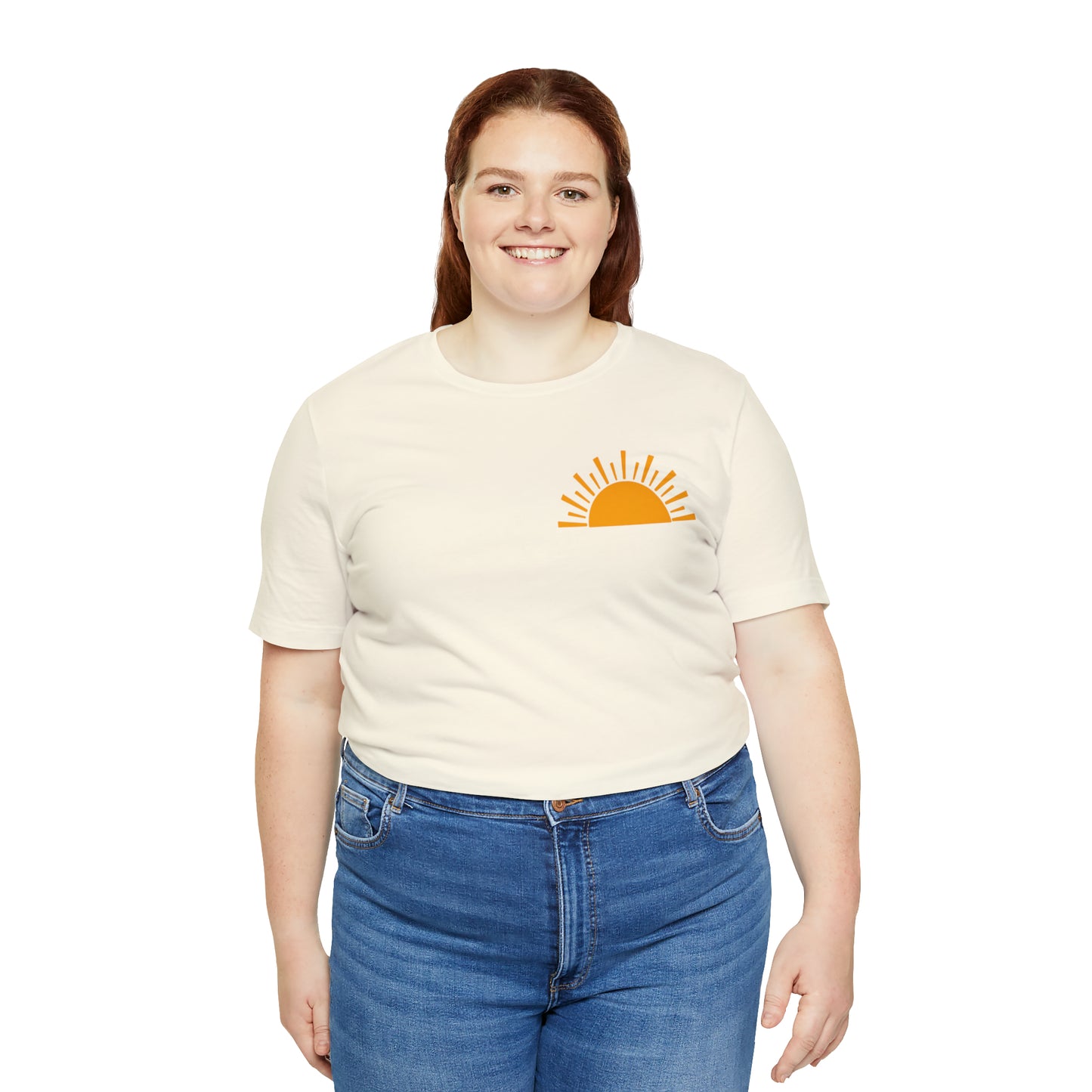 "Sunshine on My Mind"  (Front and Back Design)  Unisex Jersey Short Sleeve Tee