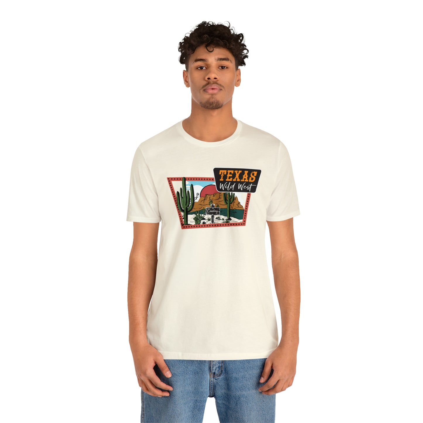 Texas Wild West Unisex Jersey Short Sleeve Tees