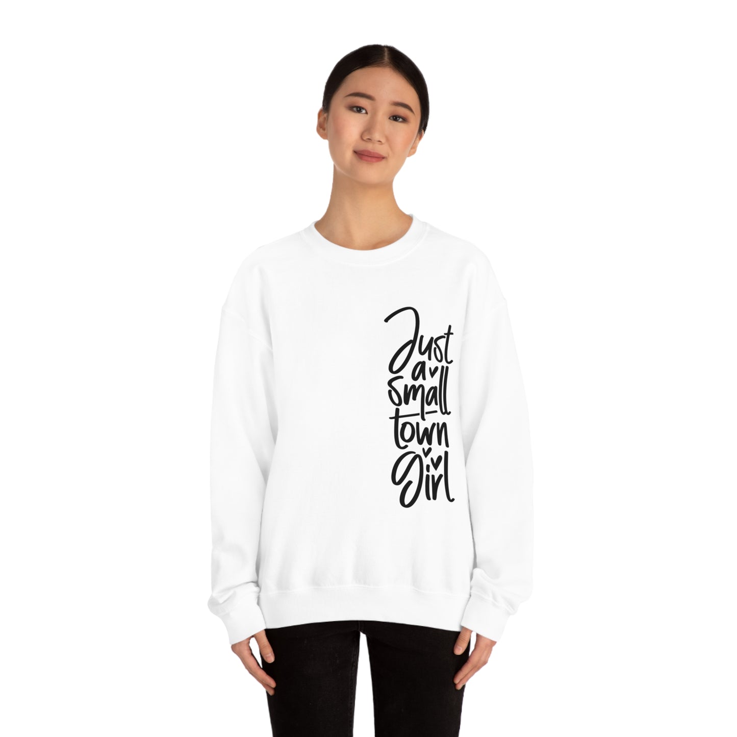 "Just a Small Town Girl" - Unisex Heavy Blend™ Crewneck Sweatshirt