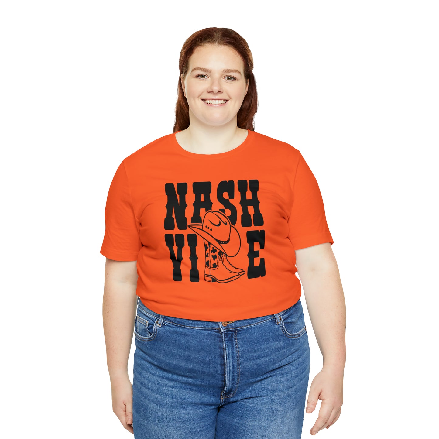 Nashville Country Shirts with Cowboy Boots as LL Unisex Jersey Short Sleeve Tee