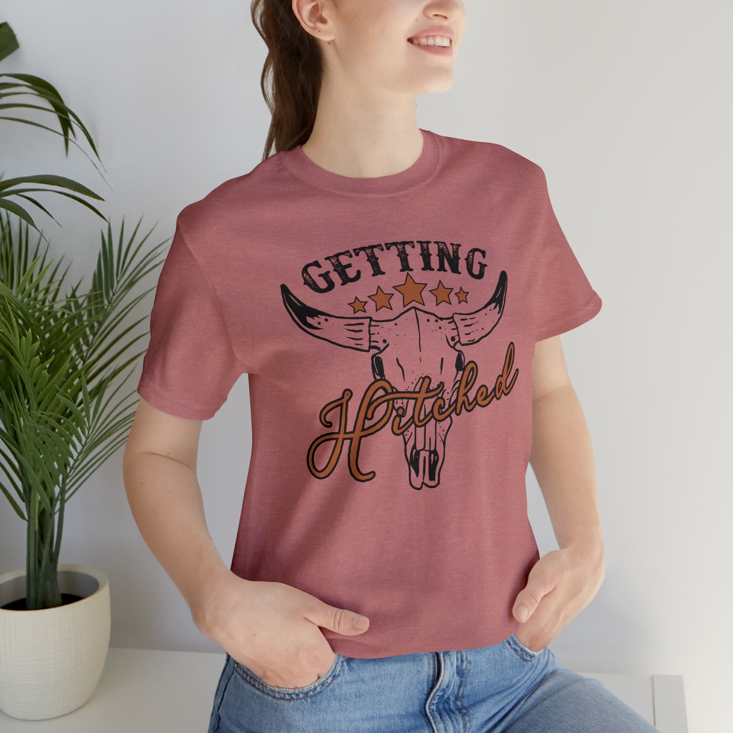 Vintage Getting Hitched Bride T-Shirt