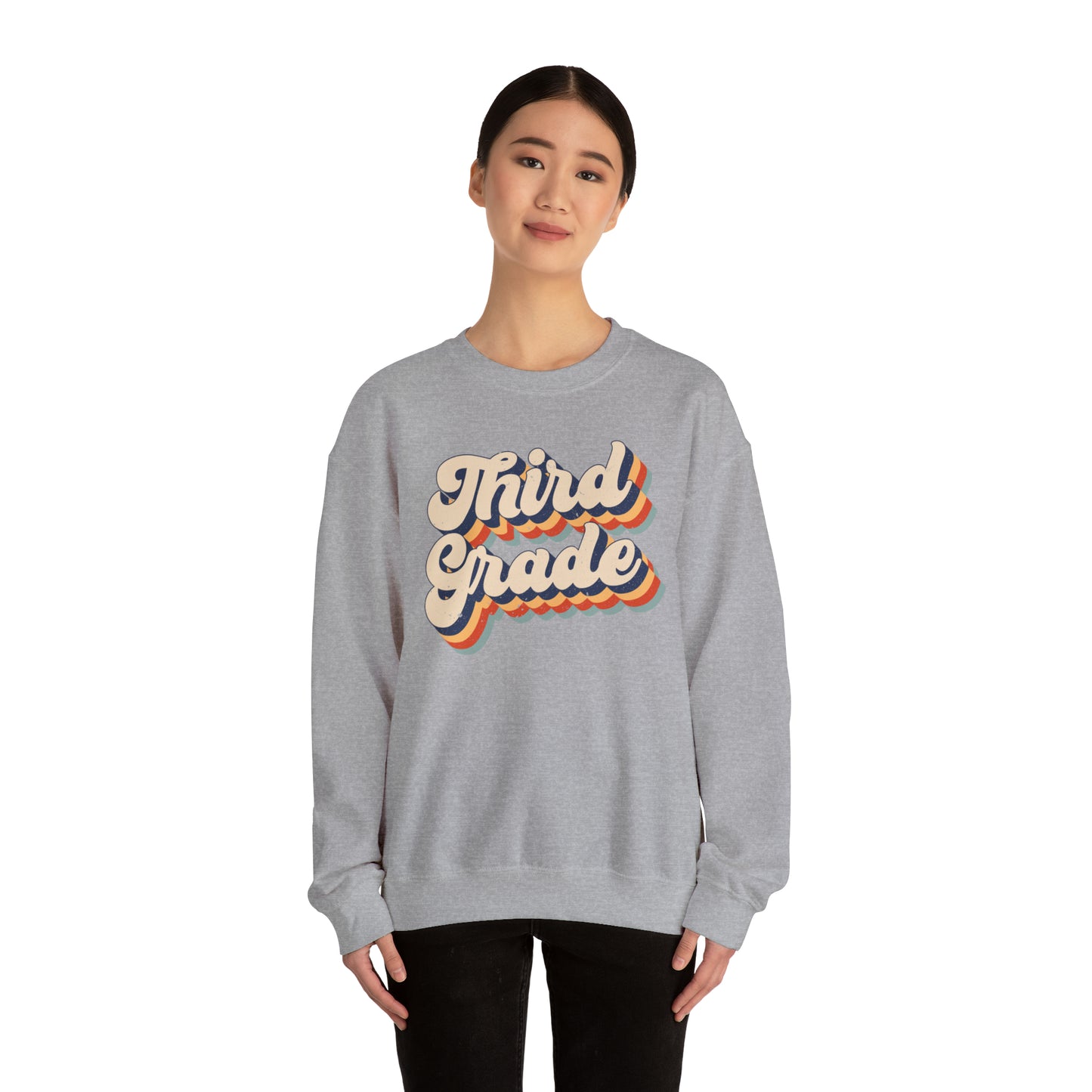 Retro Third Grade Unisex Heavy Blend™ Crewneck Sweatshirt