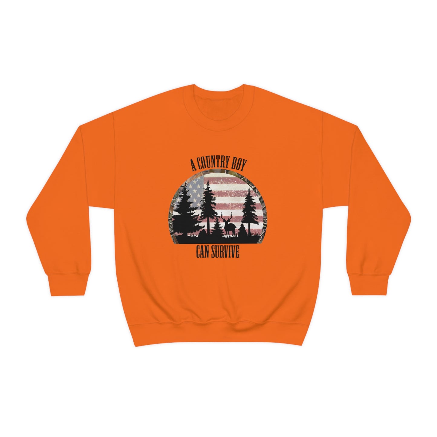 "A Country Boy Can Survive" - Unisex Heavy Blend™ Crewneck Sweatshirt