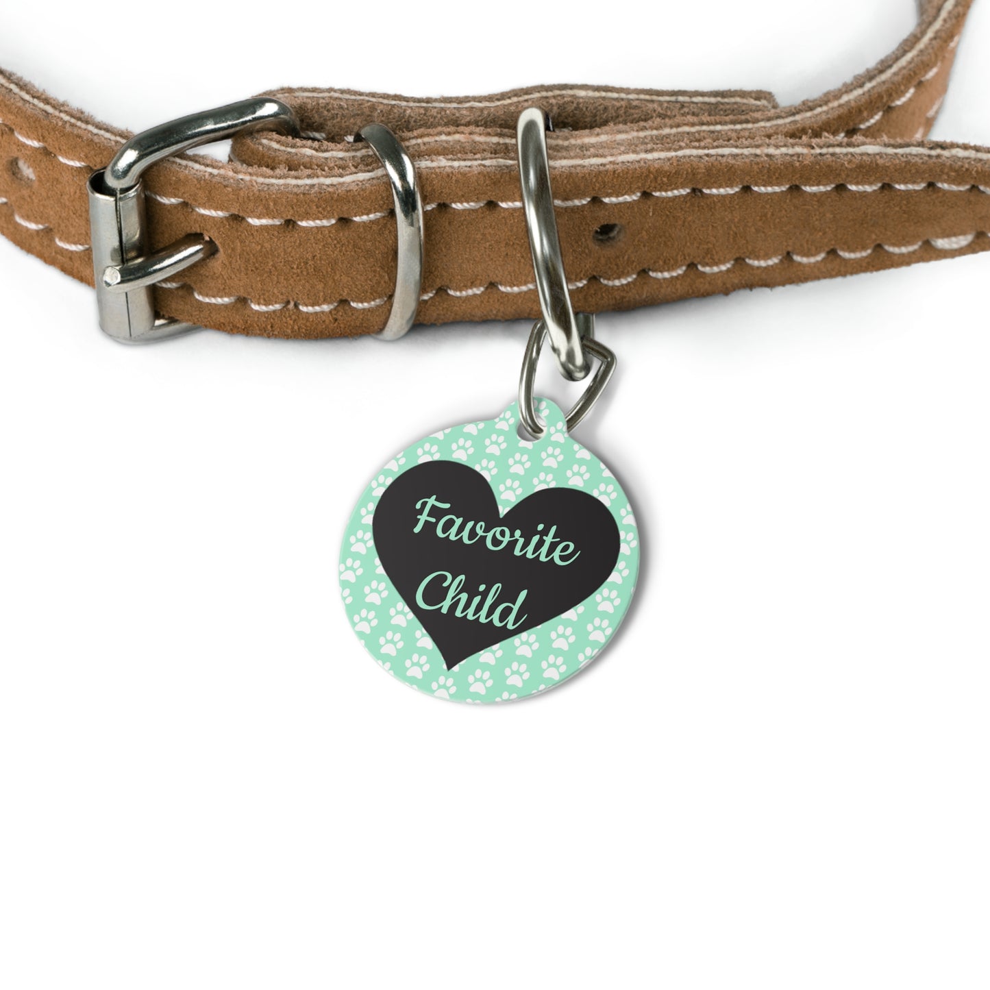 Favorite Child Heart Pet Tag