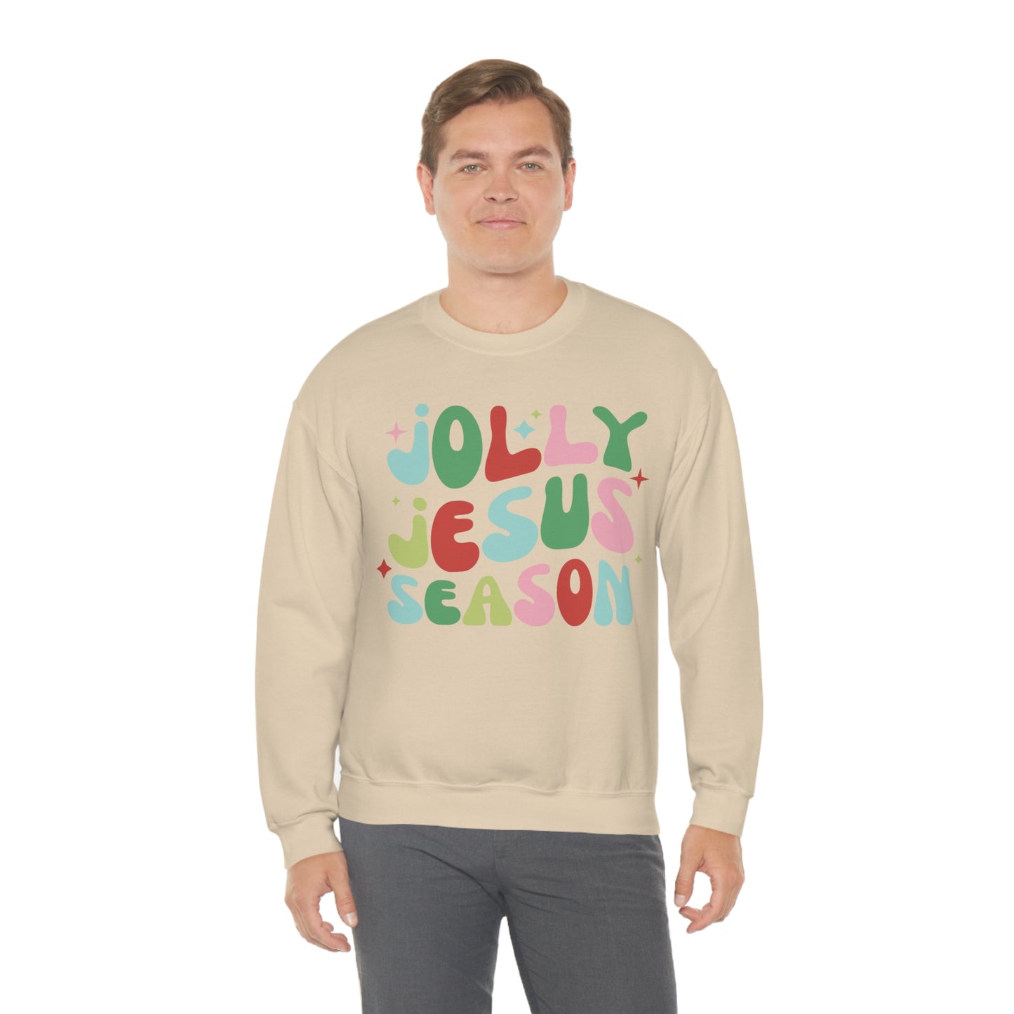 Jolly Jesus Season Heavyweight Crewneck Sweatshirt