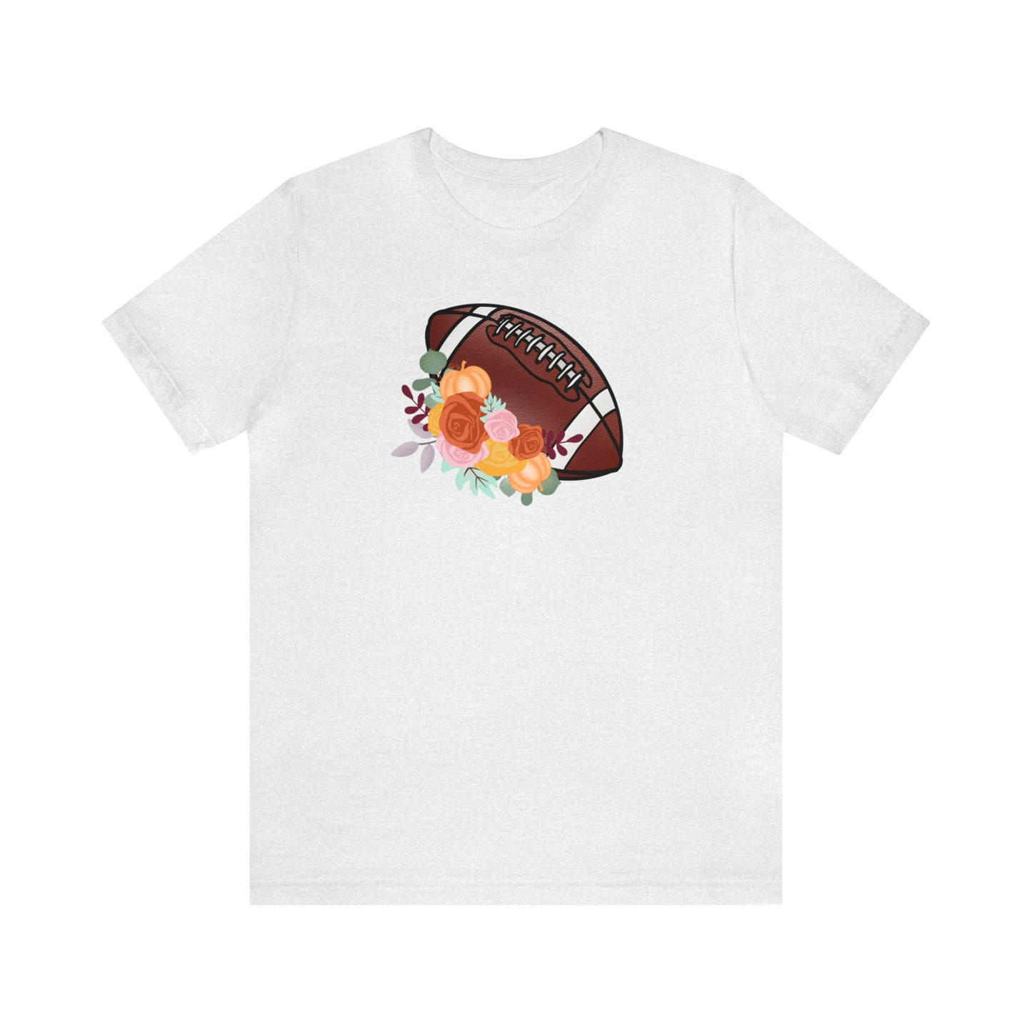 Fall Floral Football  T-Shirt