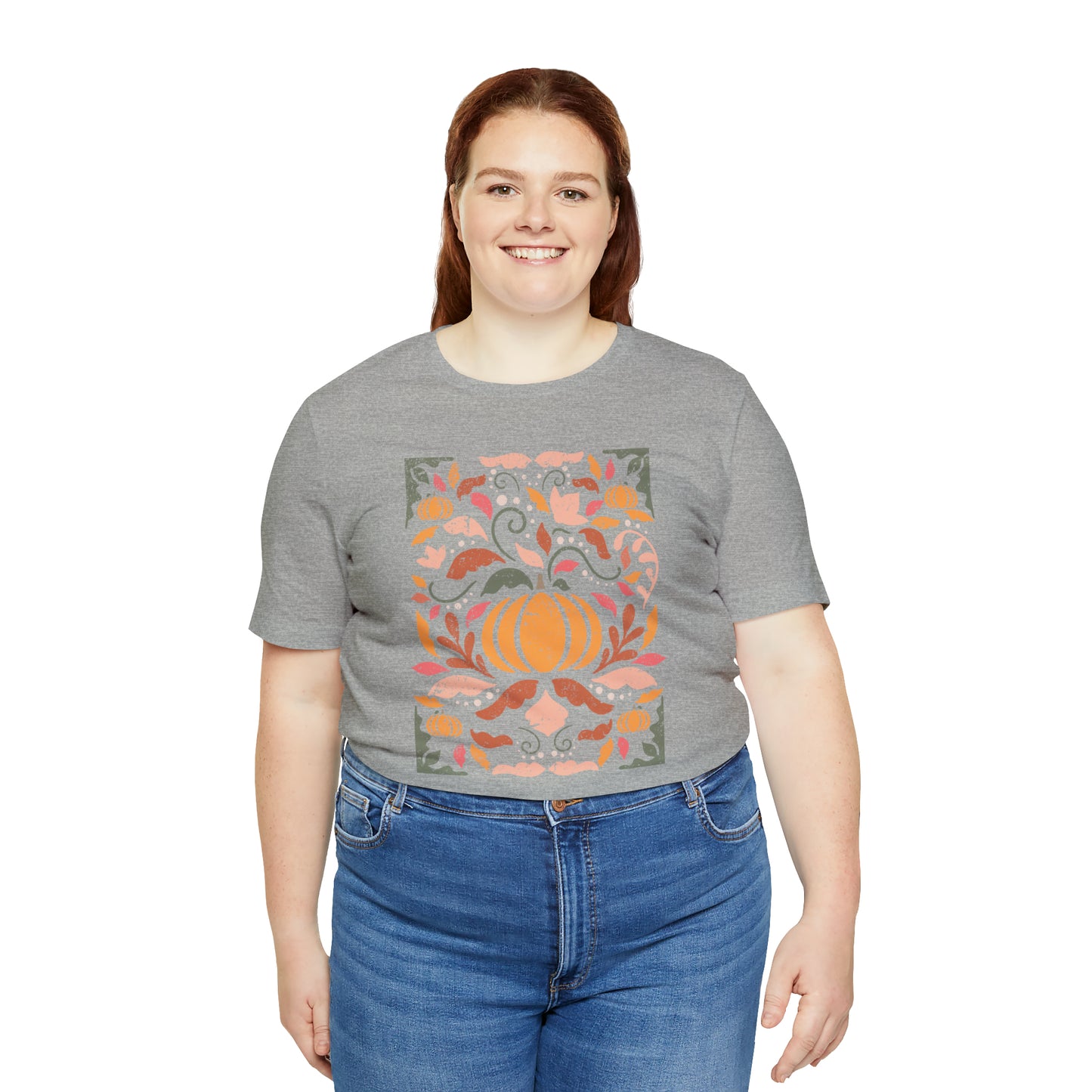 Distressed Boho Fall Floral Mural T-Shirt