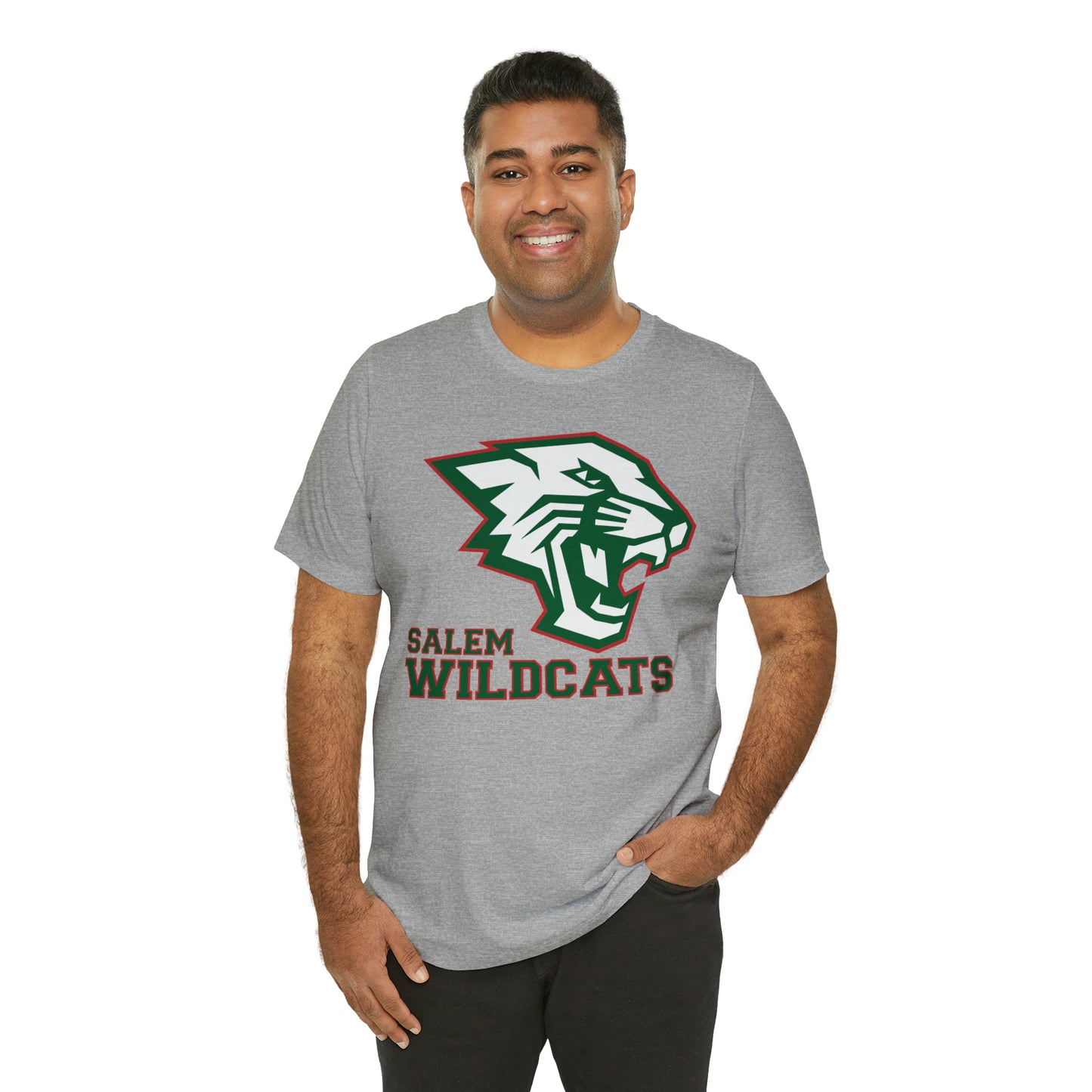 Salem Wildcats Jersey Short Sleeve Tee - Green Print