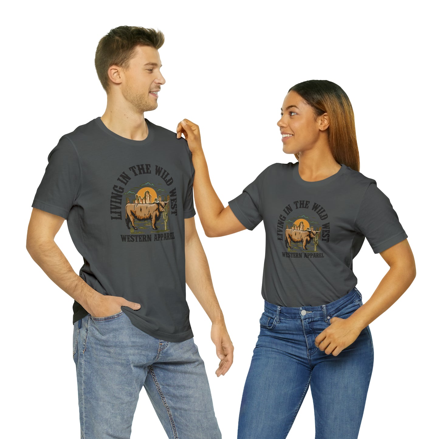 "Living in in the Wildwest" Unisex Jersey Short Sleeve Tee