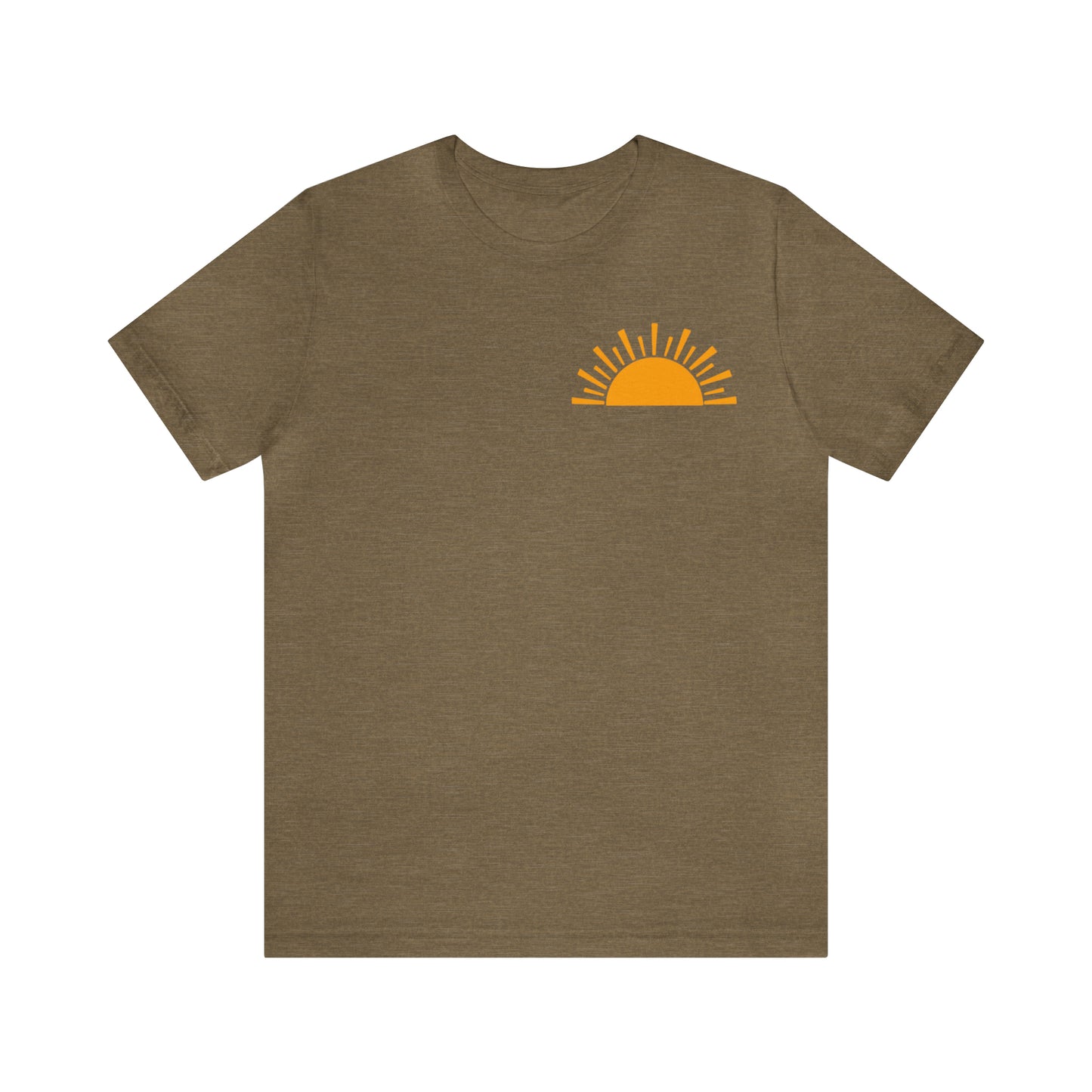 "Sunshine on My Mind"  (Front and Back Design)  Unisex Jersey Short Sleeve Tee