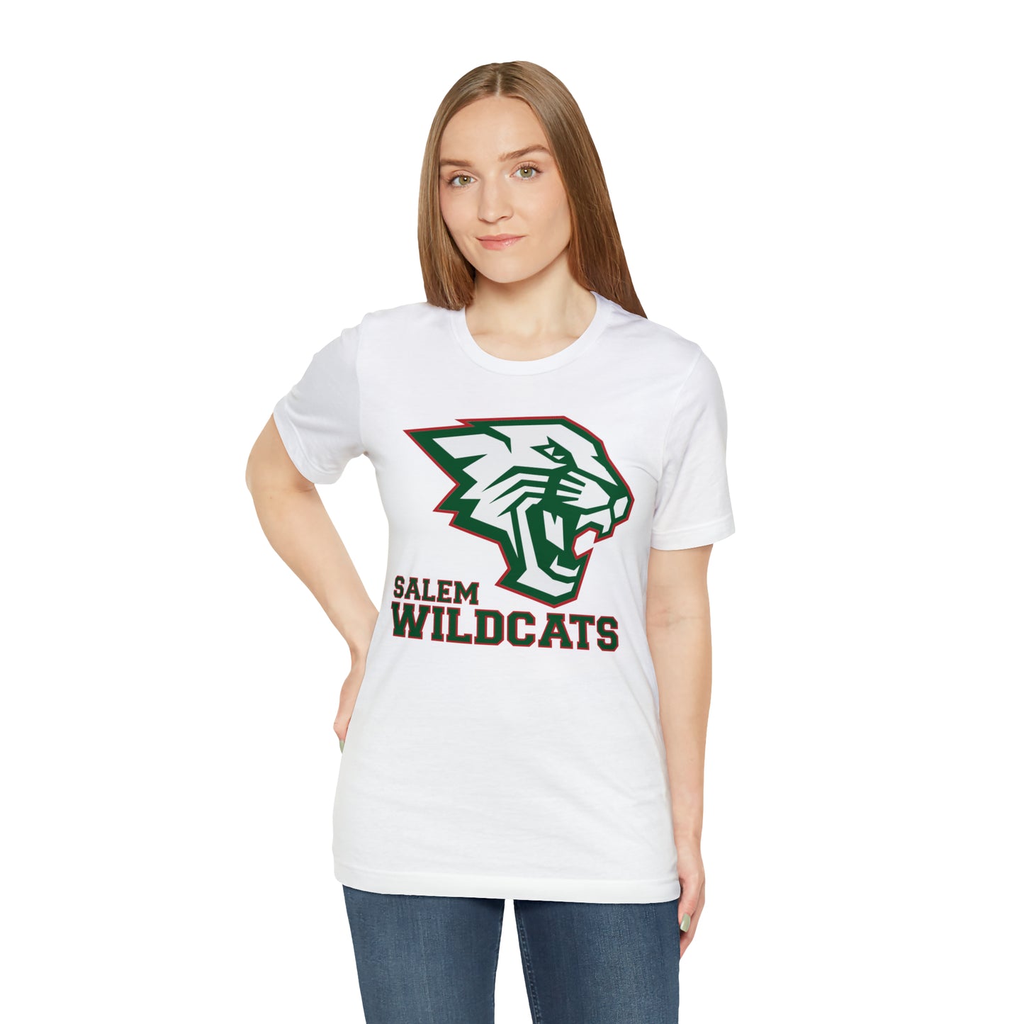 Salem Wildcats Jersey Short Sleeve Tee - Green Print