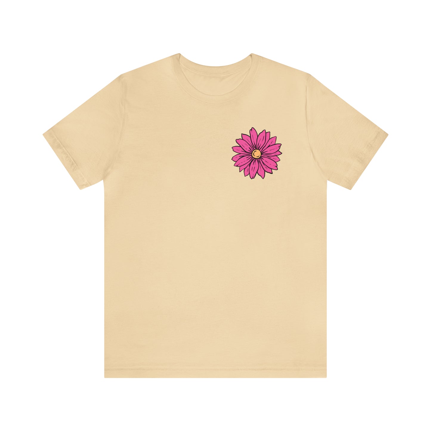 TWO SIDED Positive Energy T-Shirt (Flower on Front - Positive Energy on Back) Christian T-Shirt