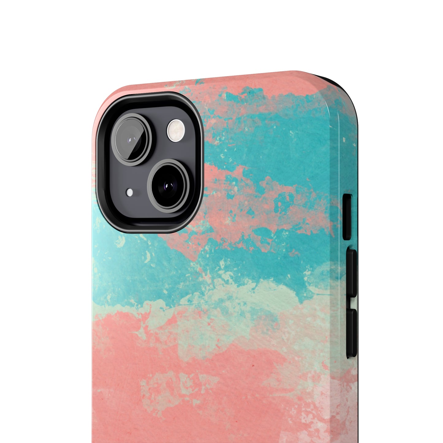 Pink and Turquoise Water Color Tough Phone Cases