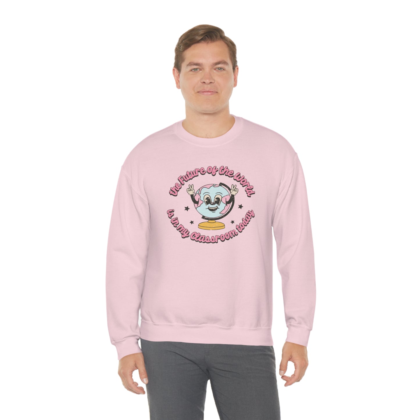 "The Future of the World is in My Classroom Today" - Unisex Heavy Blend™ Crewneck Sweatshirt