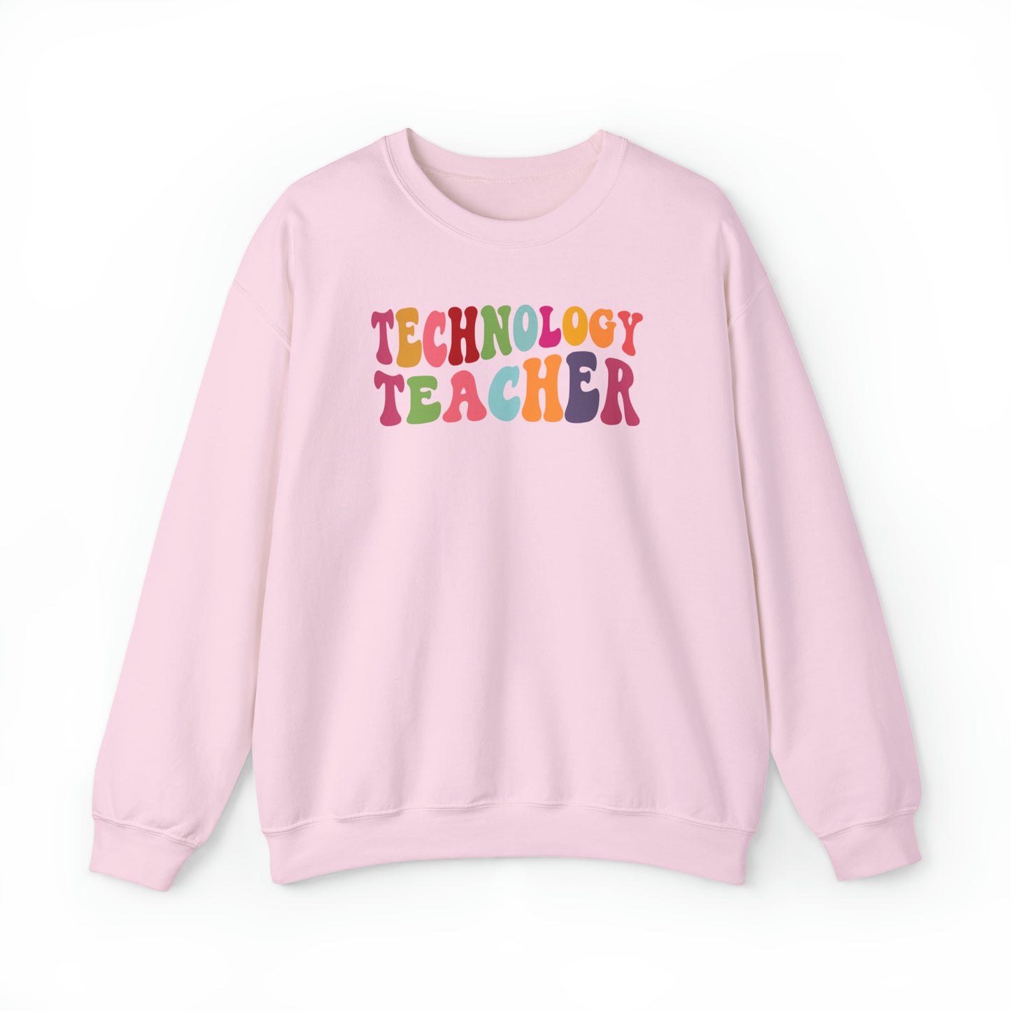 Multi-Colored Technology Teacher Lined Heavyweight Crewneck Sweatshirt