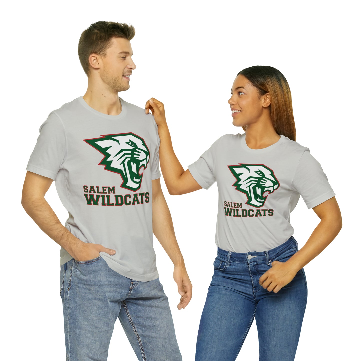 Salem Wildcats Jersey Short Sleeve Tee - Green Print