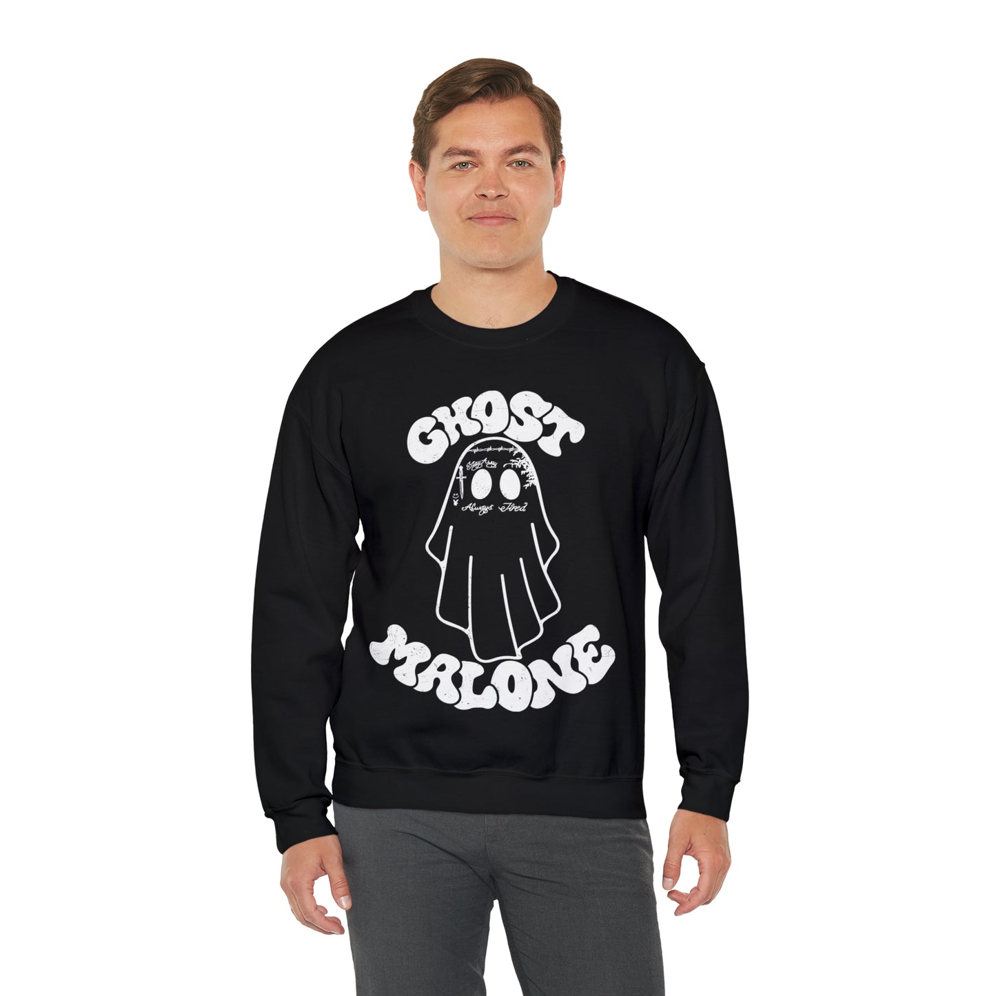 Ghost Malone Halloween Heavy Blend™ Crewneck Sweatshirt