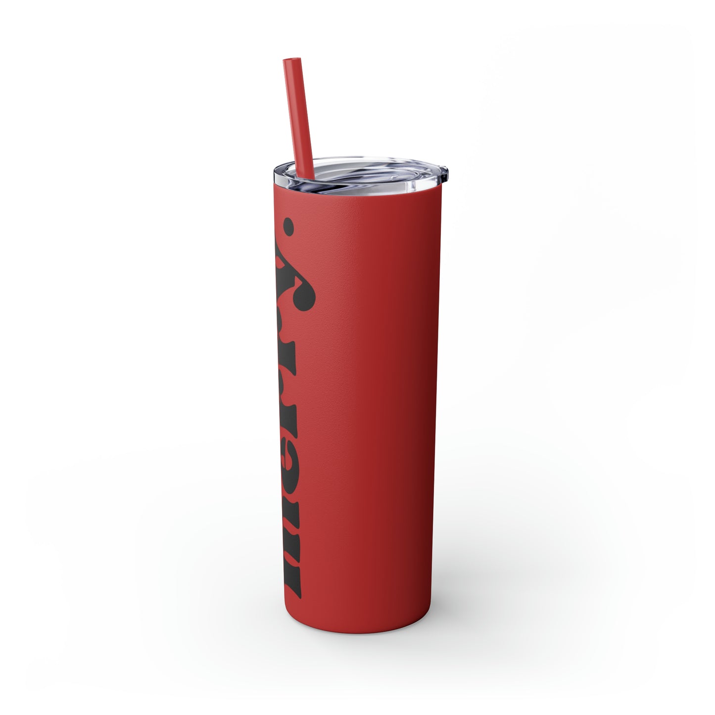 be merry Christmas/ Holiday Skinny Tumbler with Pick your Color Straw, 20oz