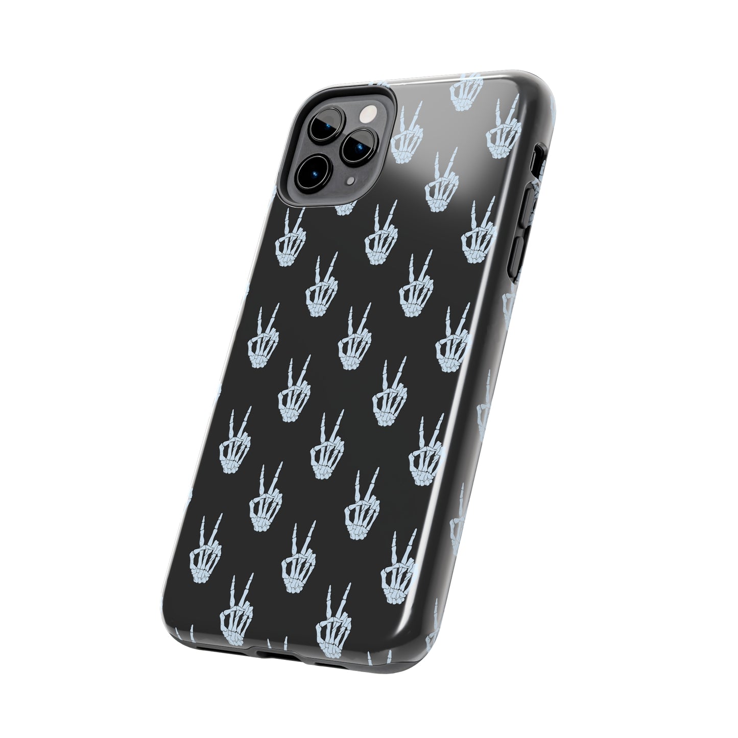 Skeleton Hand Peace Sign Tough Phone Cases