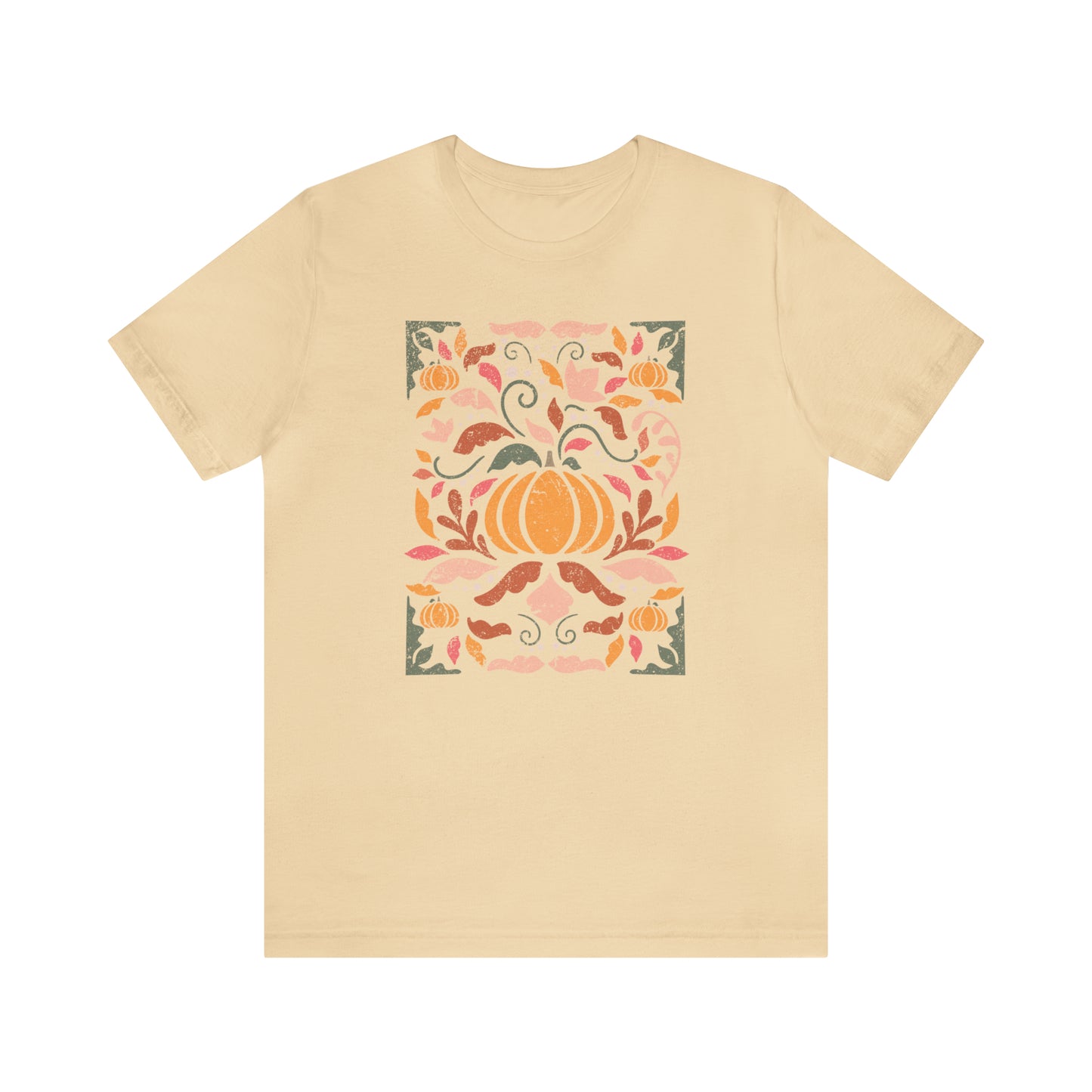 Distressed Boho Fall Floral Mural T-Shirt