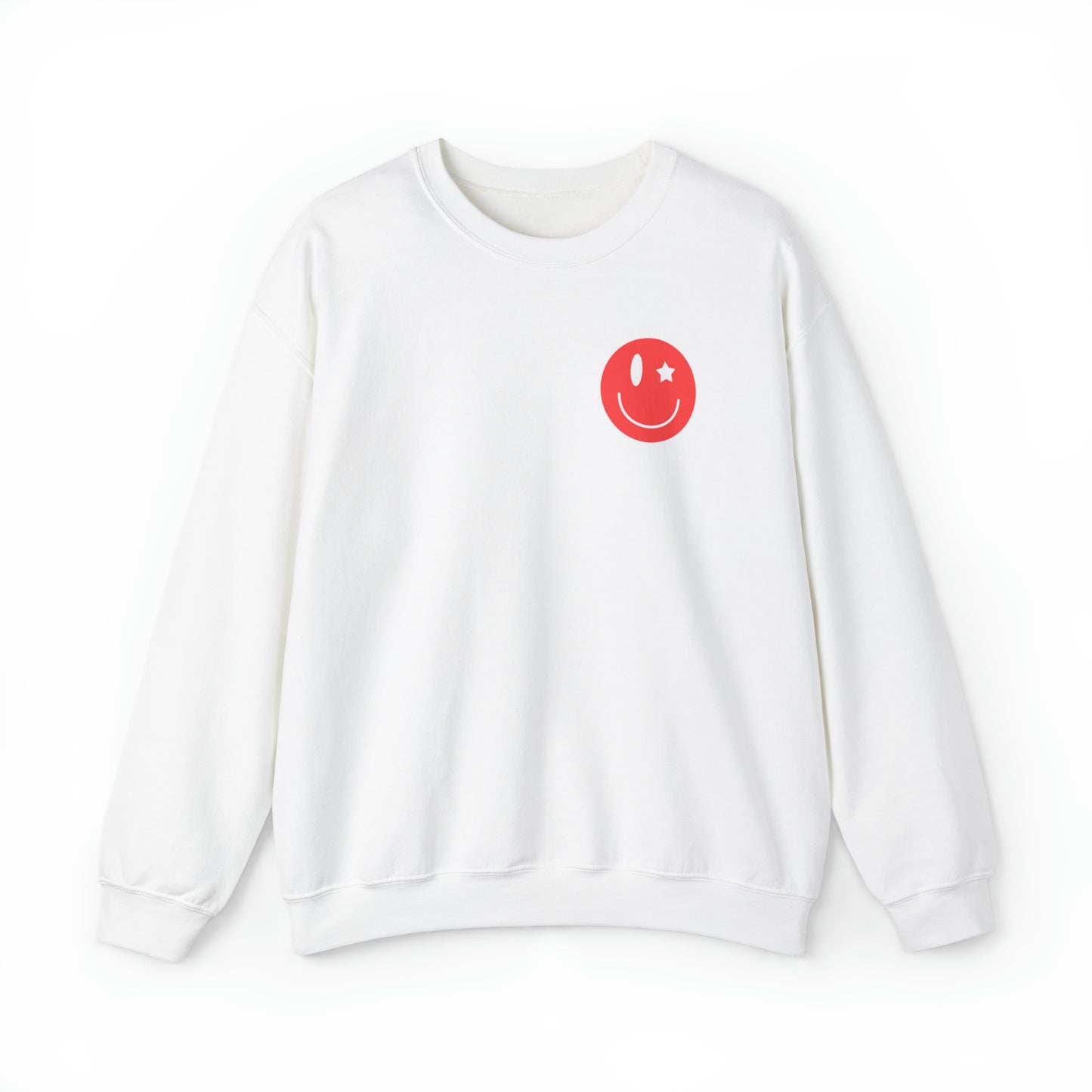 Front and Back Image "Love Vibes" Unisex Heavy Blend™ Crewneck Sweatshirt