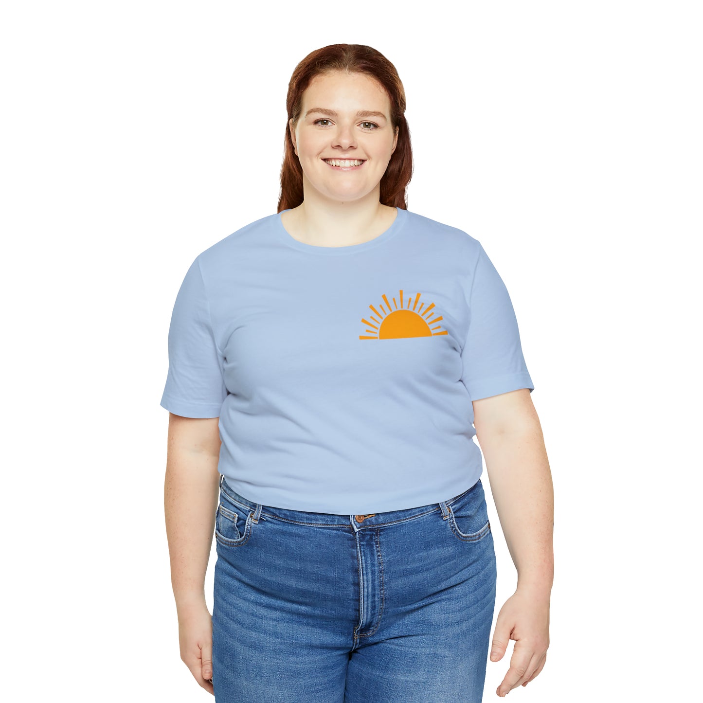 "Sunshine on My Mind"  (Front and Back Design)  Unisex Jersey Short Sleeve Tee
