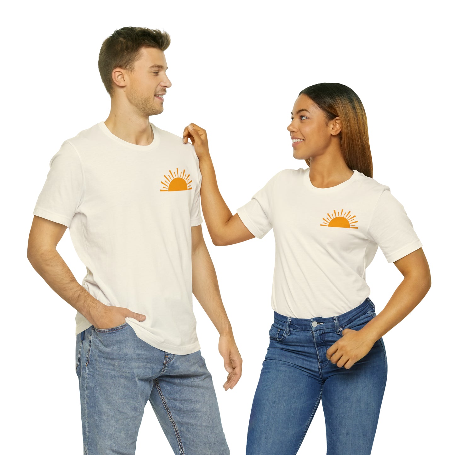 "Sunshine on My Mind"  (Front and Back Design)  Unisex Jersey Short Sleeve Tee