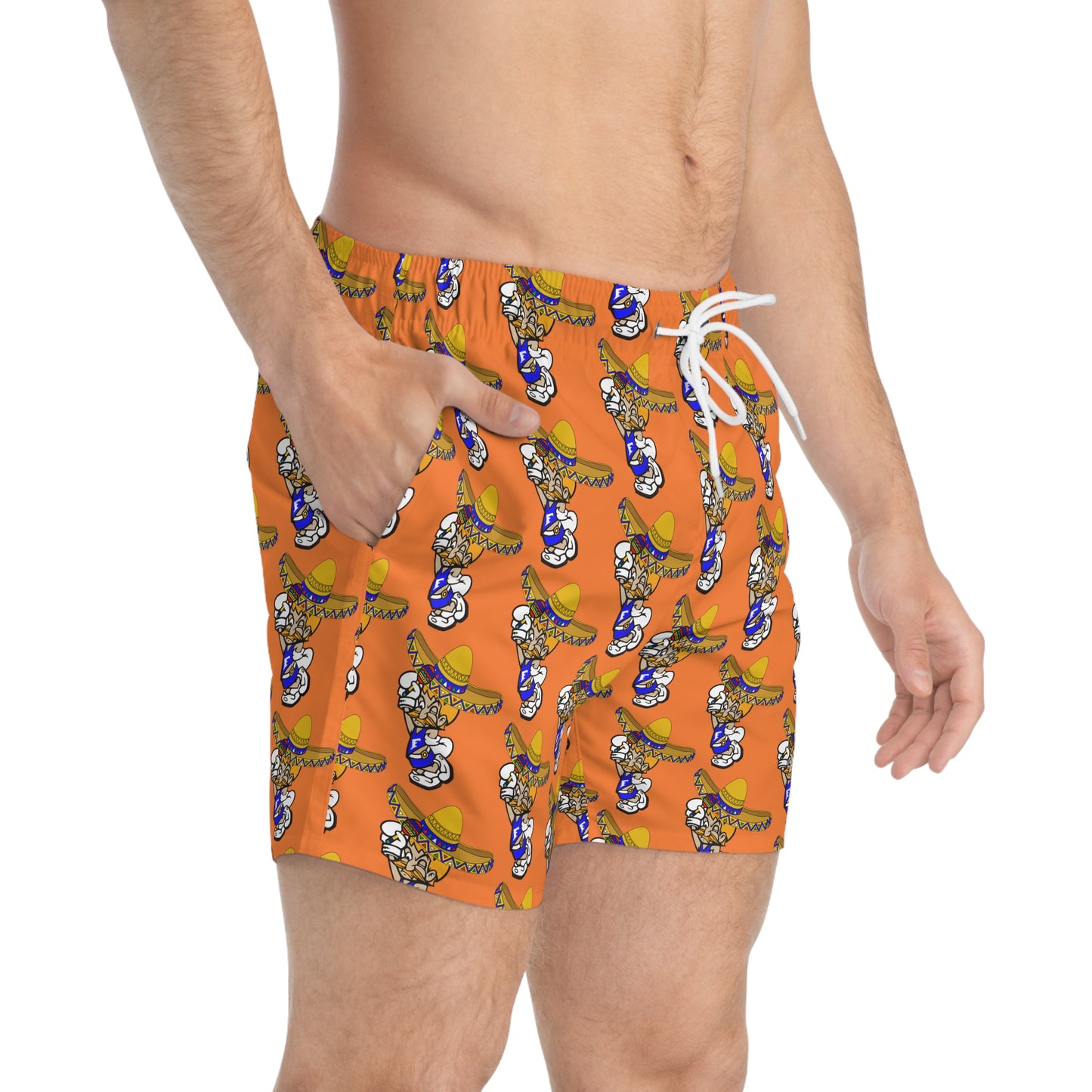 Sombrero Midget Swim Trunks - Orange