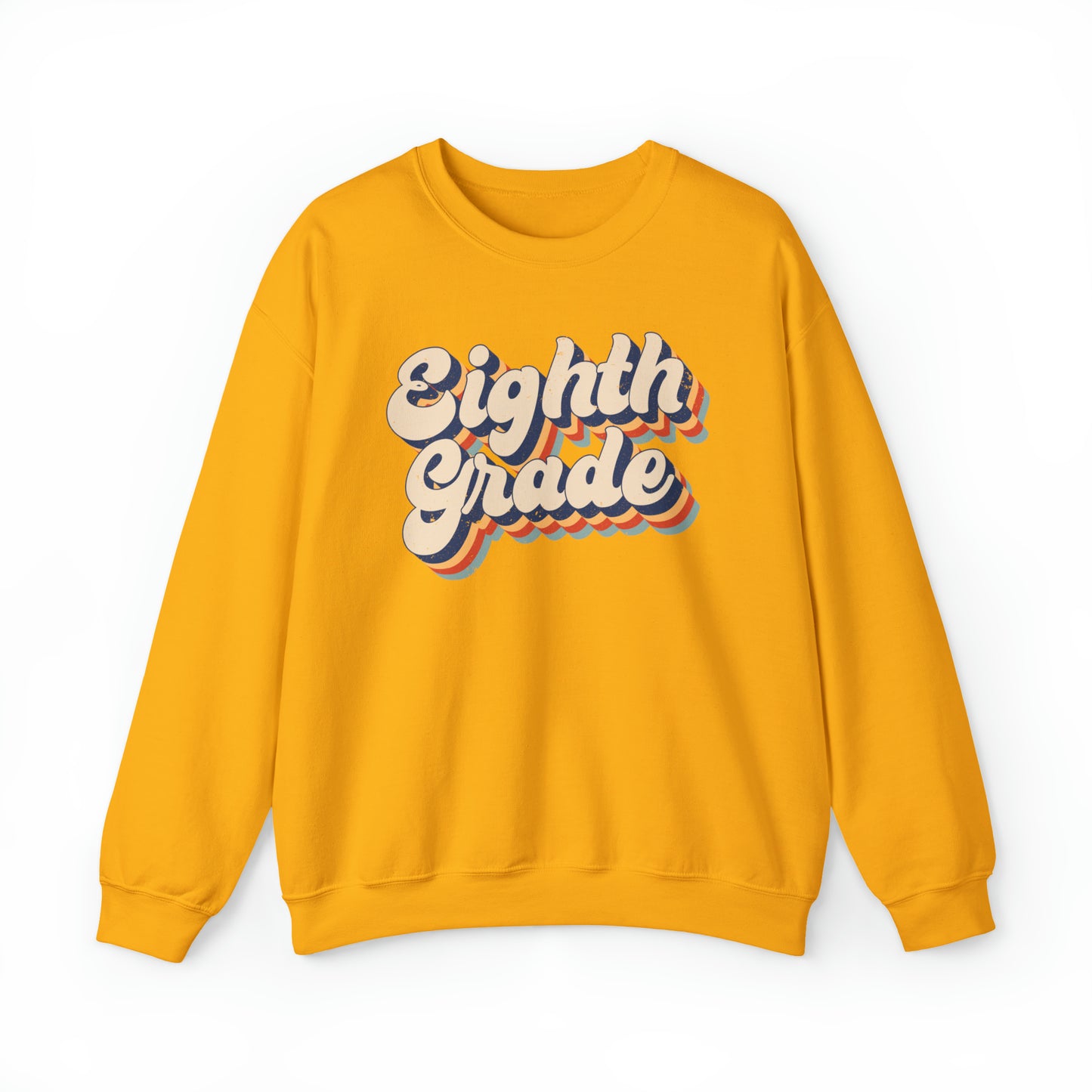 Retro Eighth Grade Unisex Heavy Blend™ Crewneck Sweatshirt