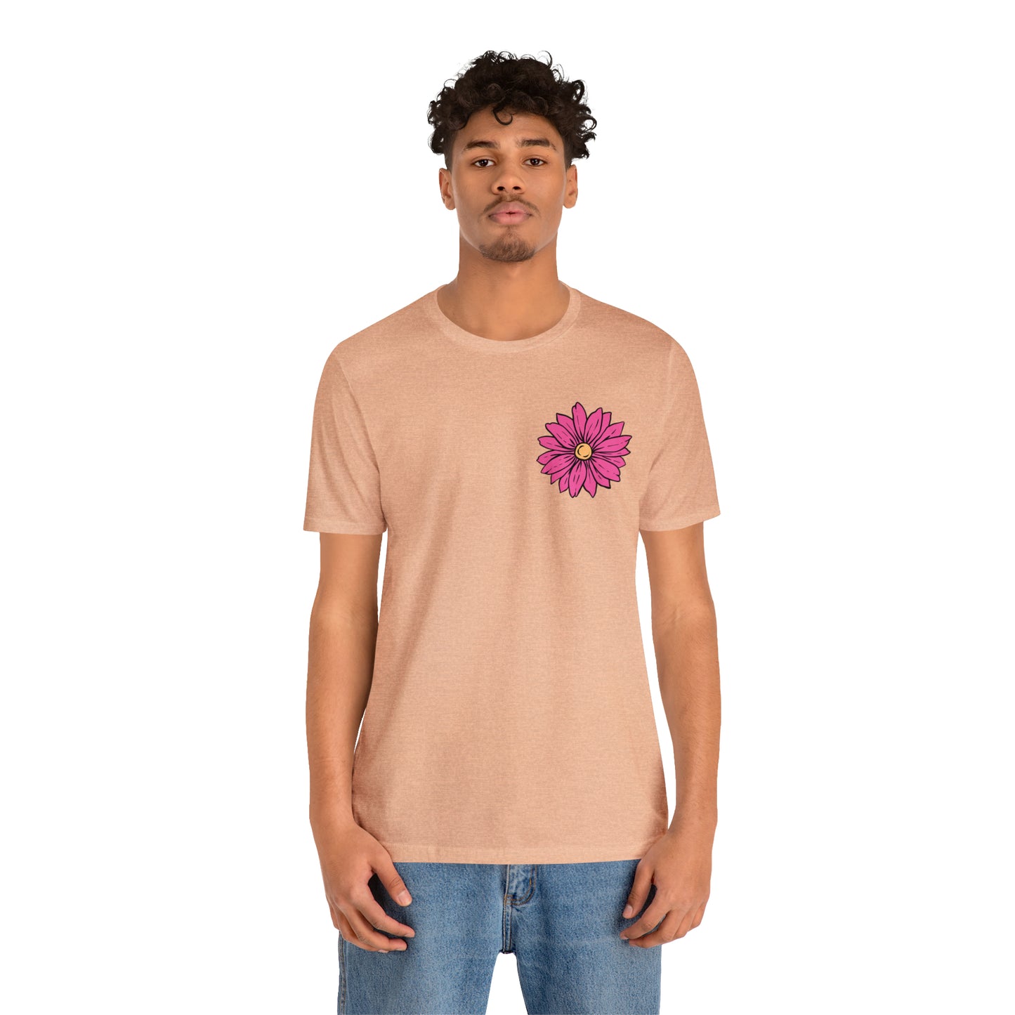 TWO SIDED Positive Energy T-Shirt (Flower on Front - Positive Energy on Back) Christian T-Shirt