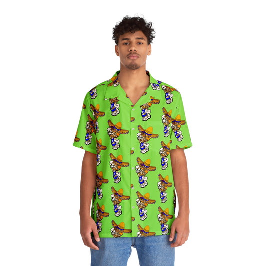 Freeburg Sombrero Midget Men's Hawaiian Shirt - Lime Green