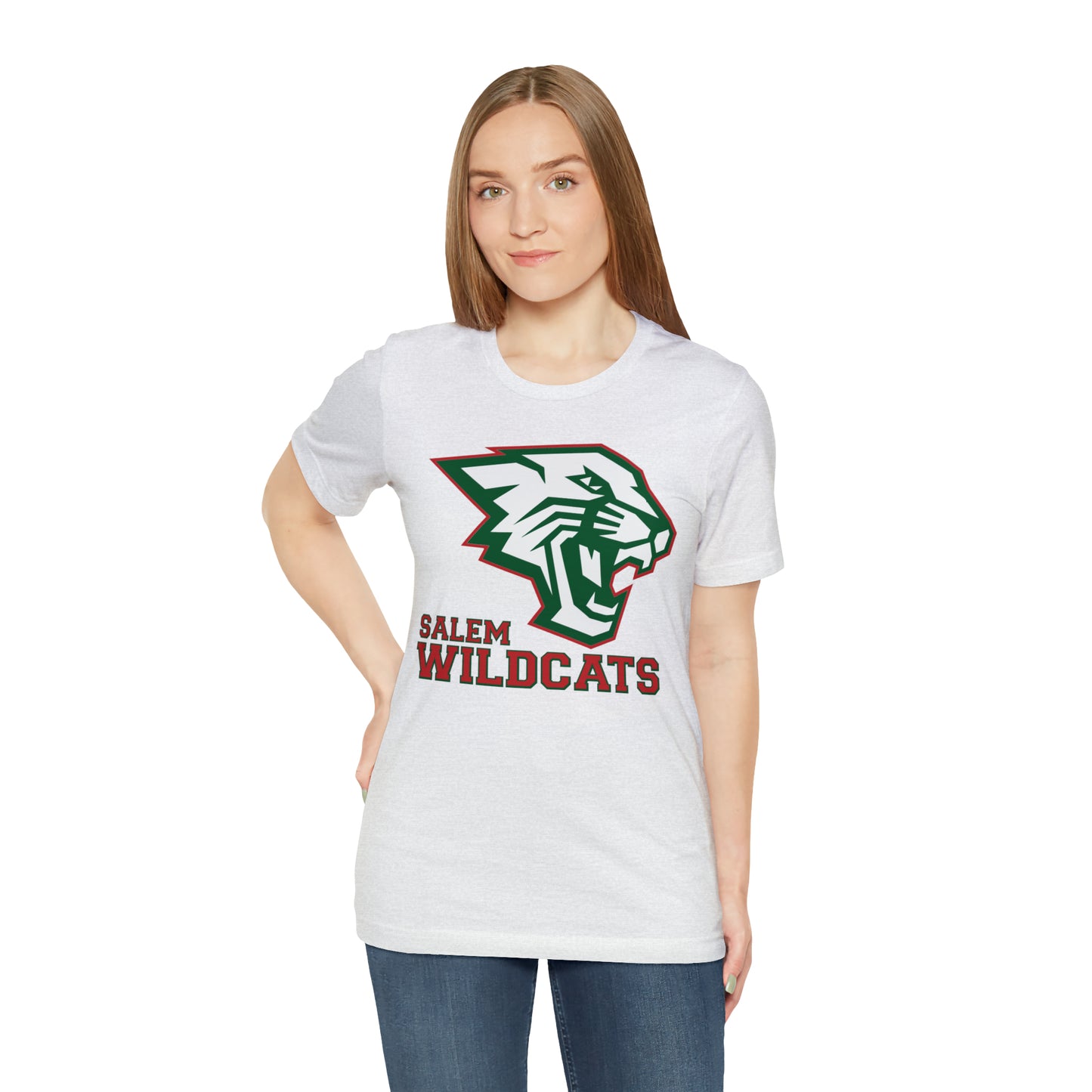 Salem Wildcats Jersey Short Sleeve Tee - Red Print