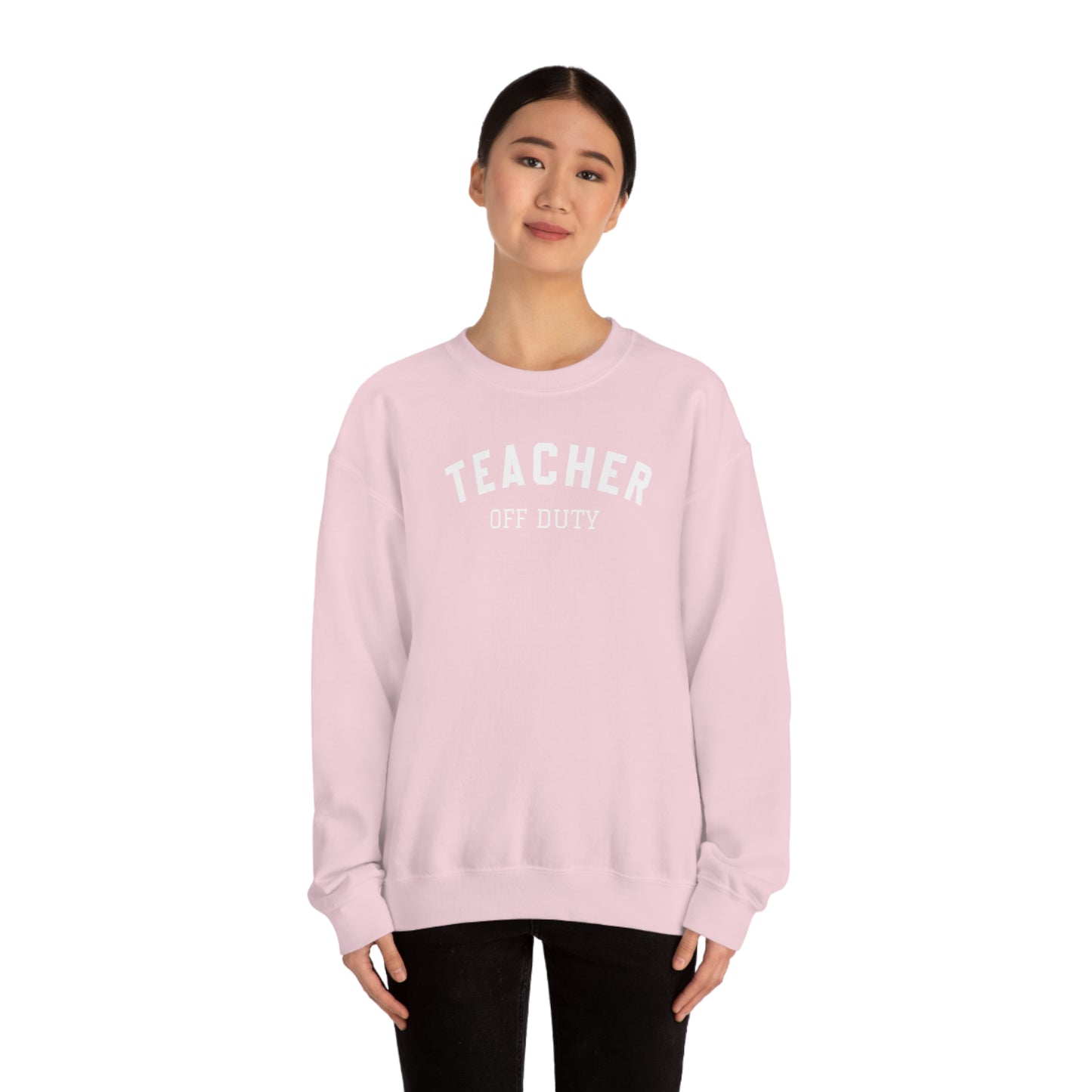 "Teacher Off-Duty" - Unisex Heavy Blend™ Crewneck Sweatshirt