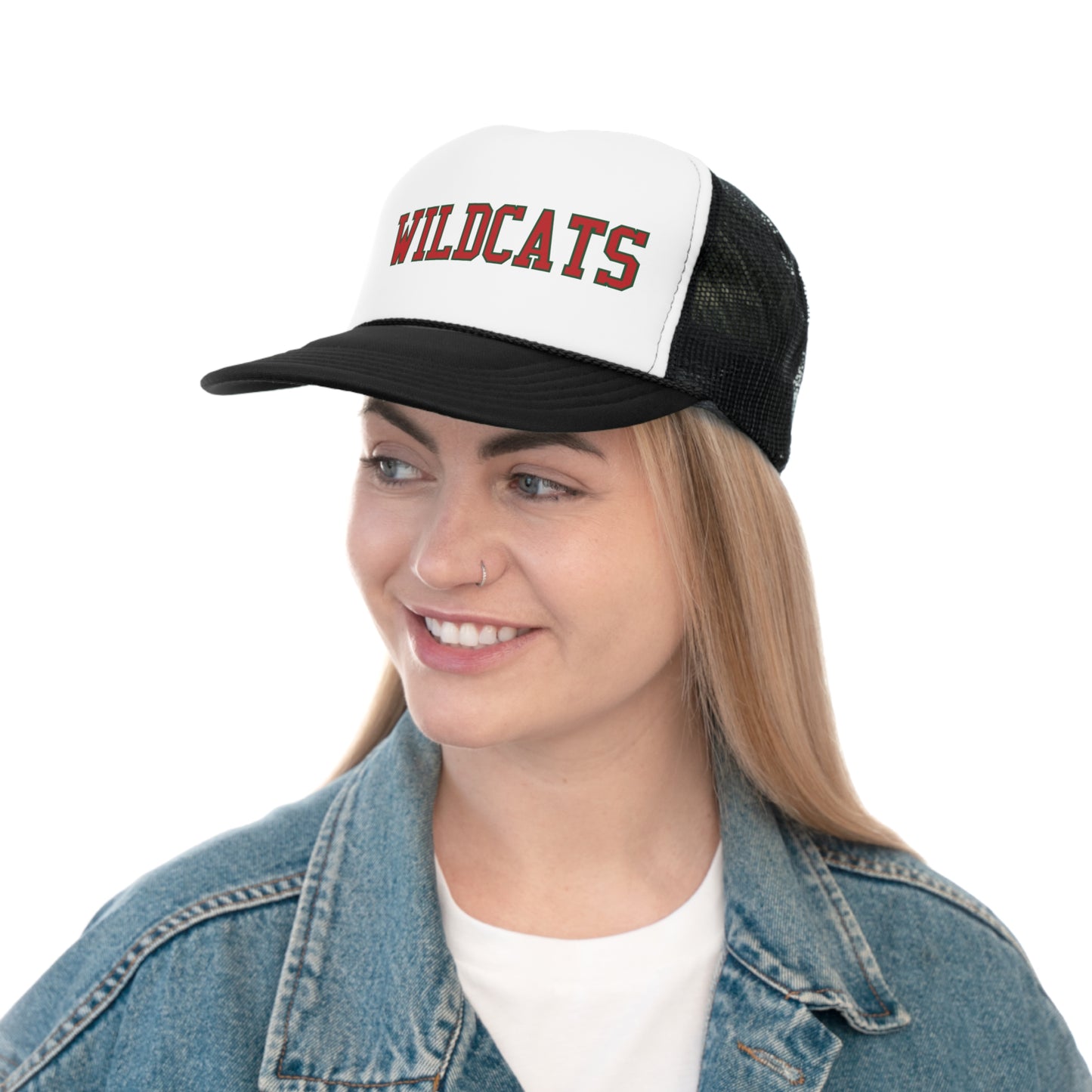 Salem Wildcats Tall Trucker Caps - Red Ink