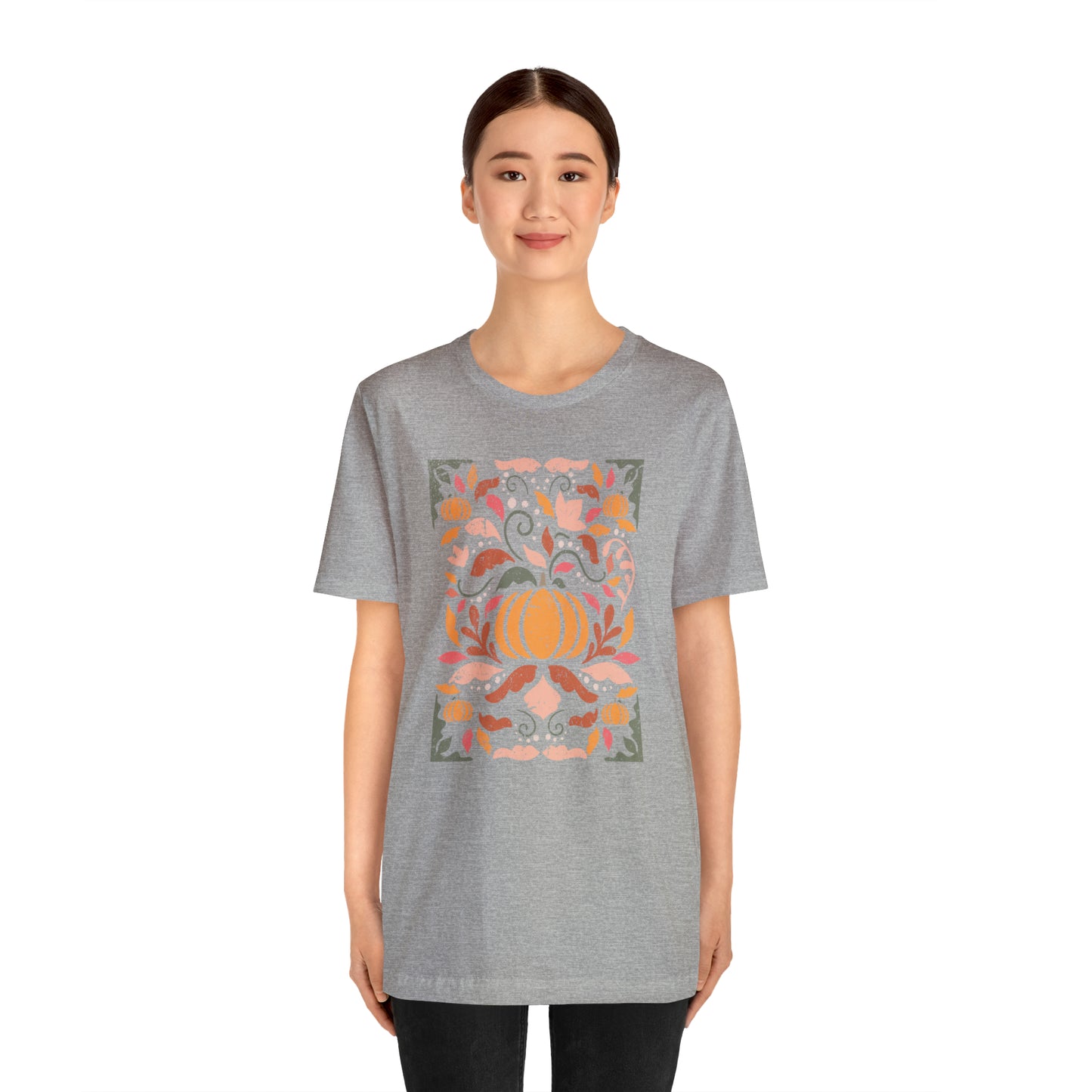 Distressed Boho Fall Floral Mural T-Shirt