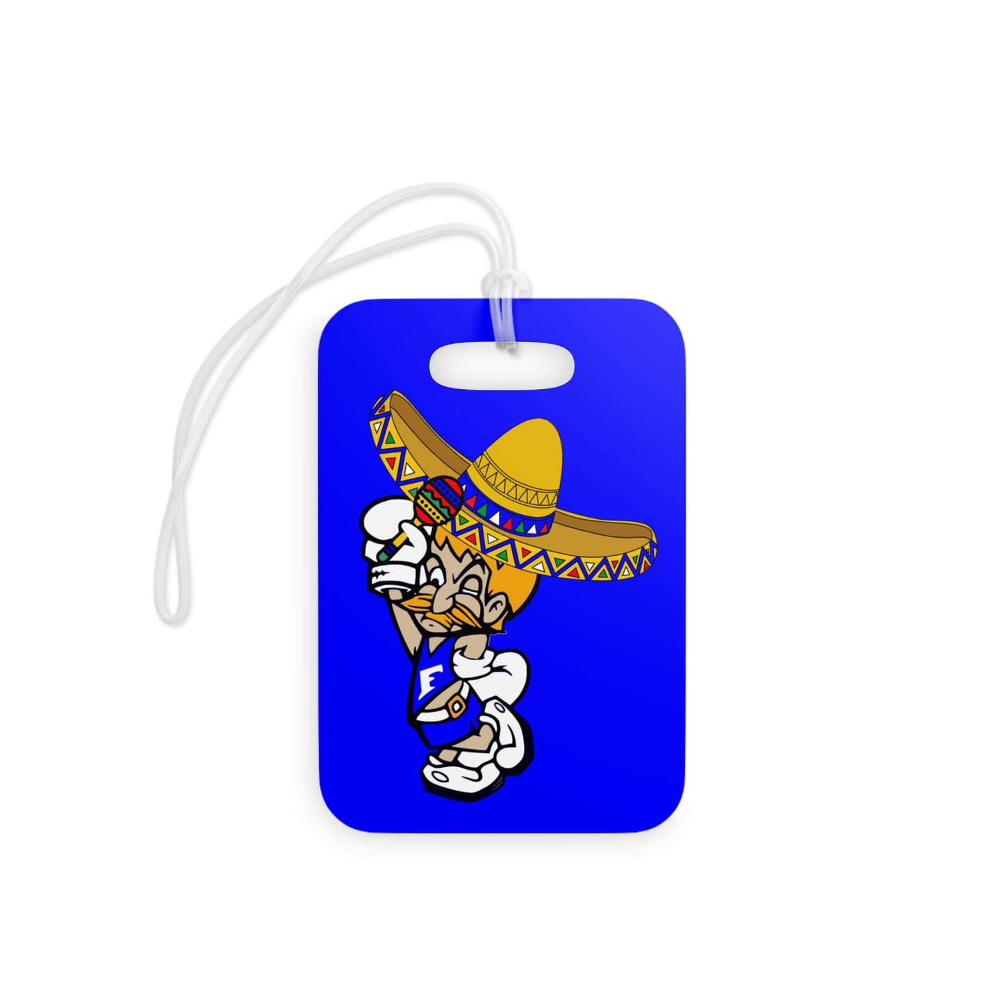 Sombrero Midget Luggage Tags - Blue