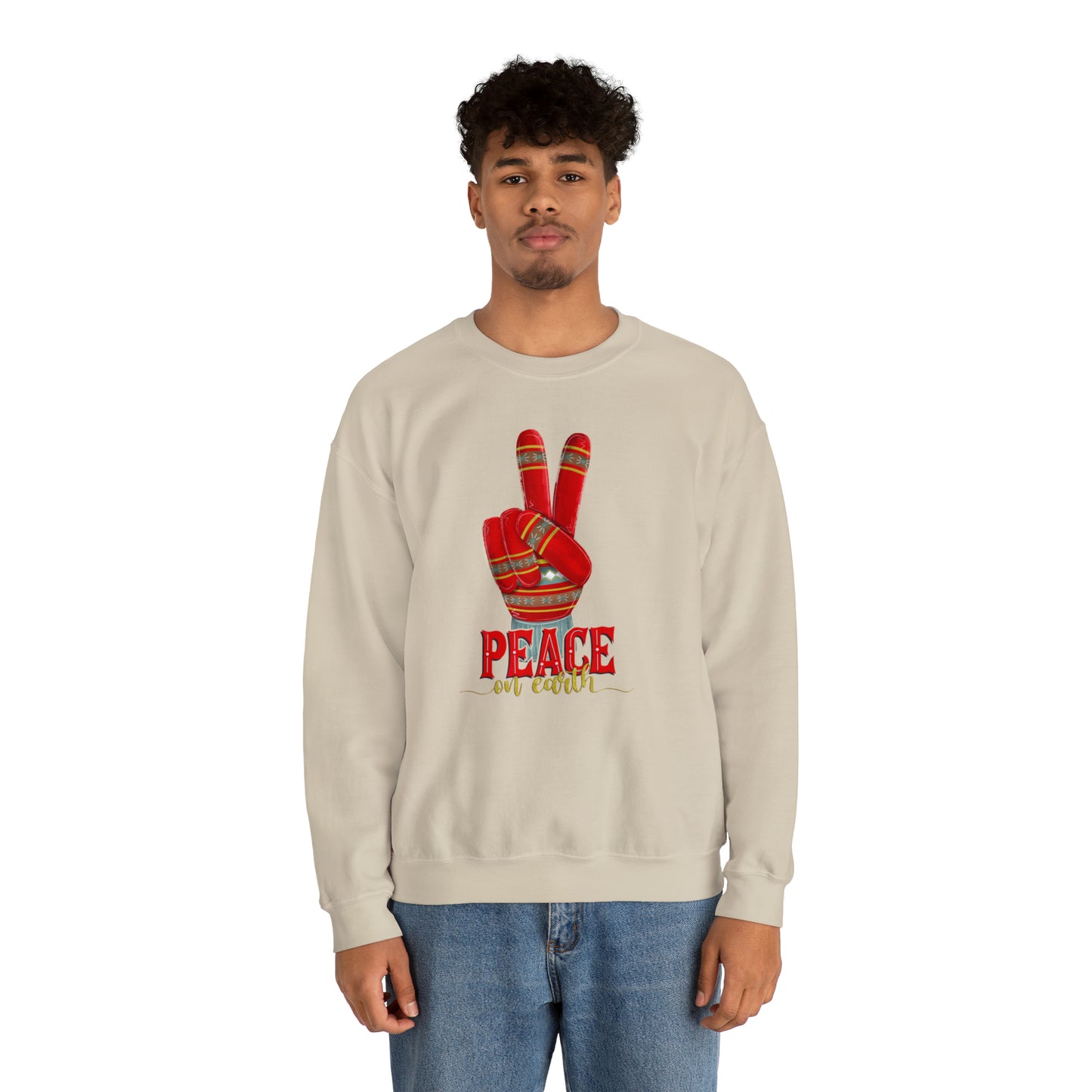 Peace on Earth Heavyweight Crewneck Sweatshirt