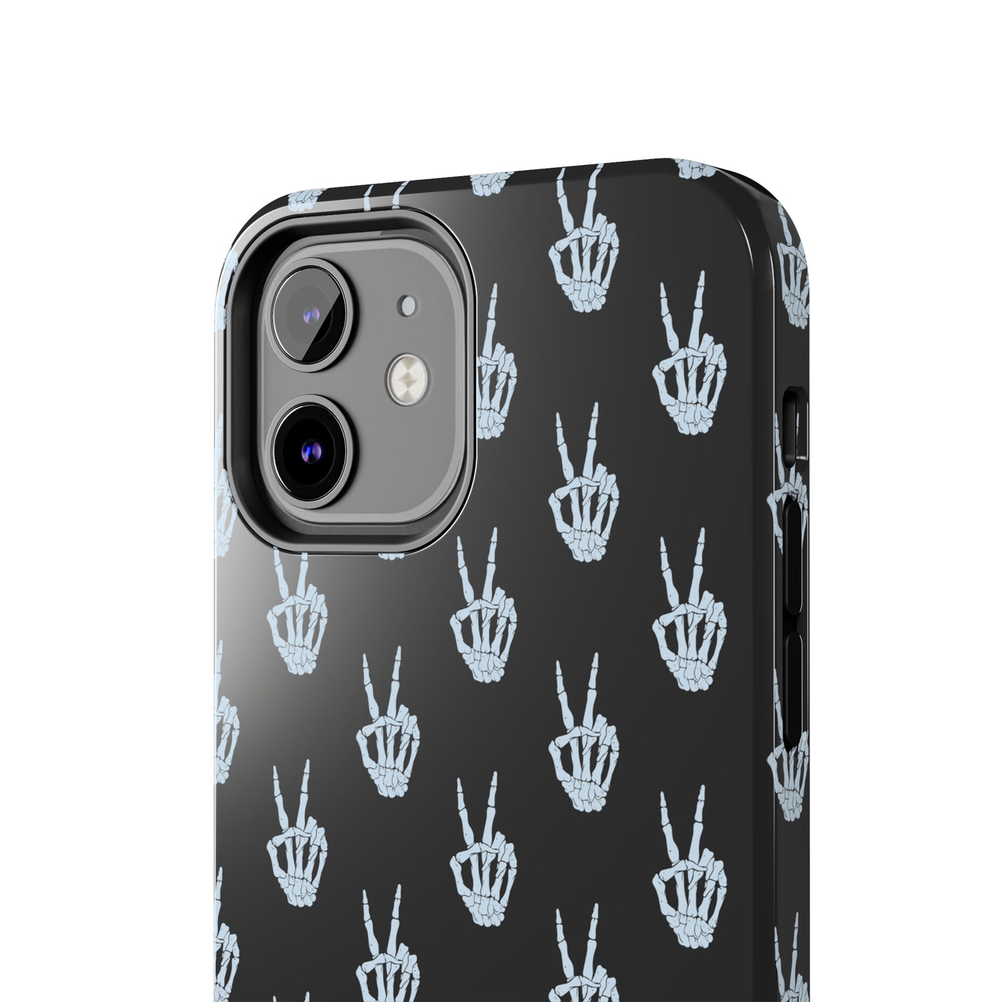 Skeleton Hand Peace Sign Tough Phone Cases