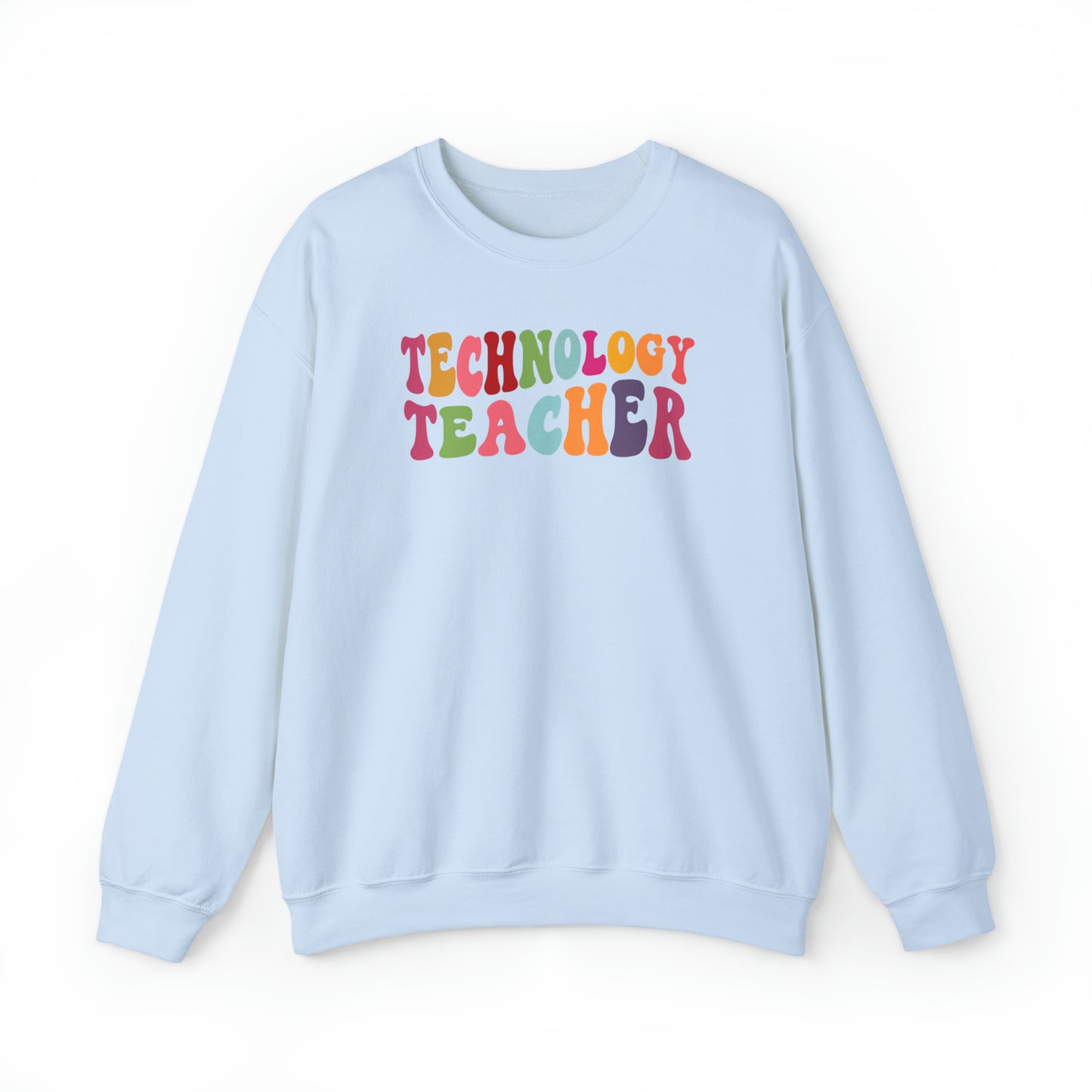 Multi-Colored Technology Teacher Lined Heavyweight Crewneck Sweatshirt