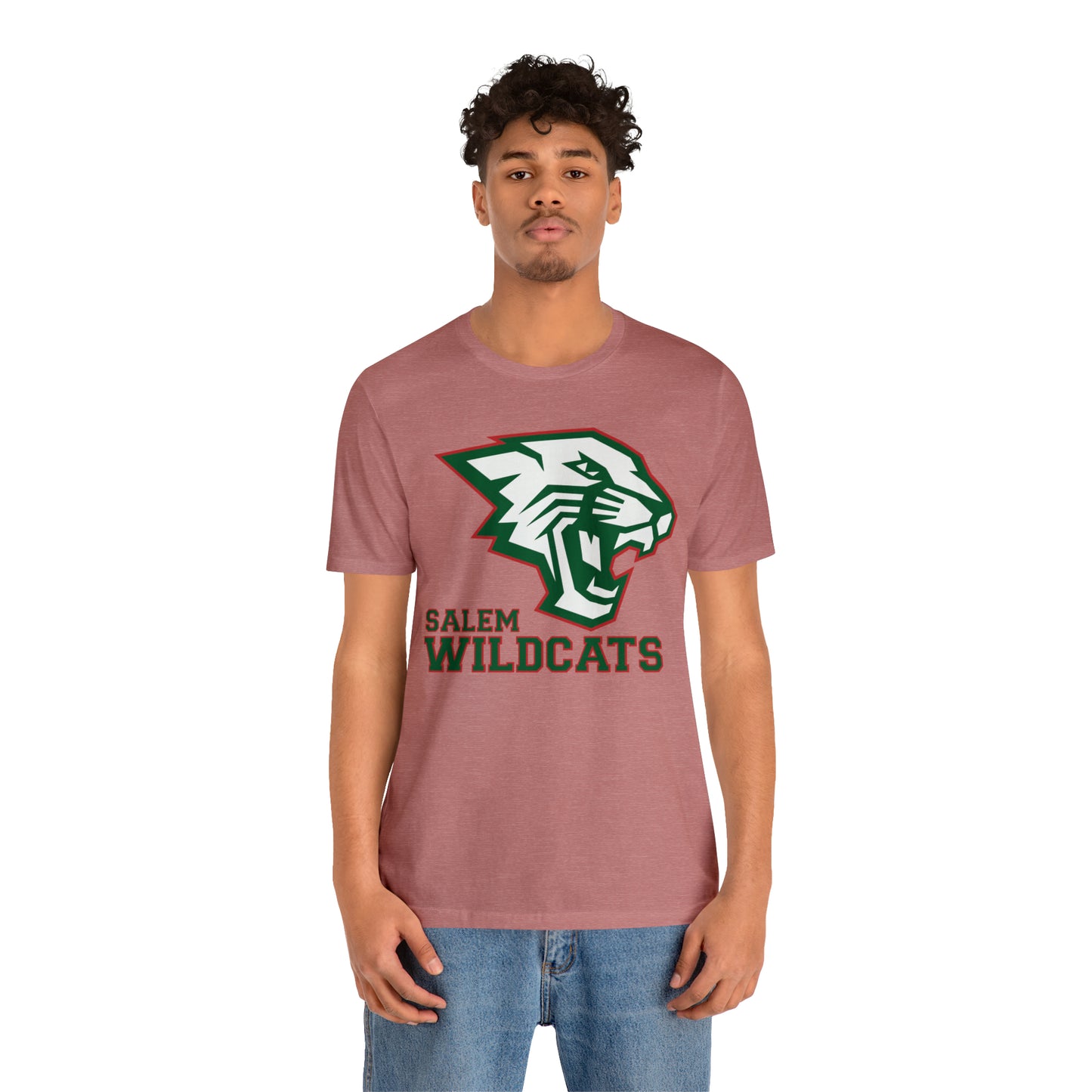 Salem Wildcats Jersey Short Sleeve Tee - Green Print