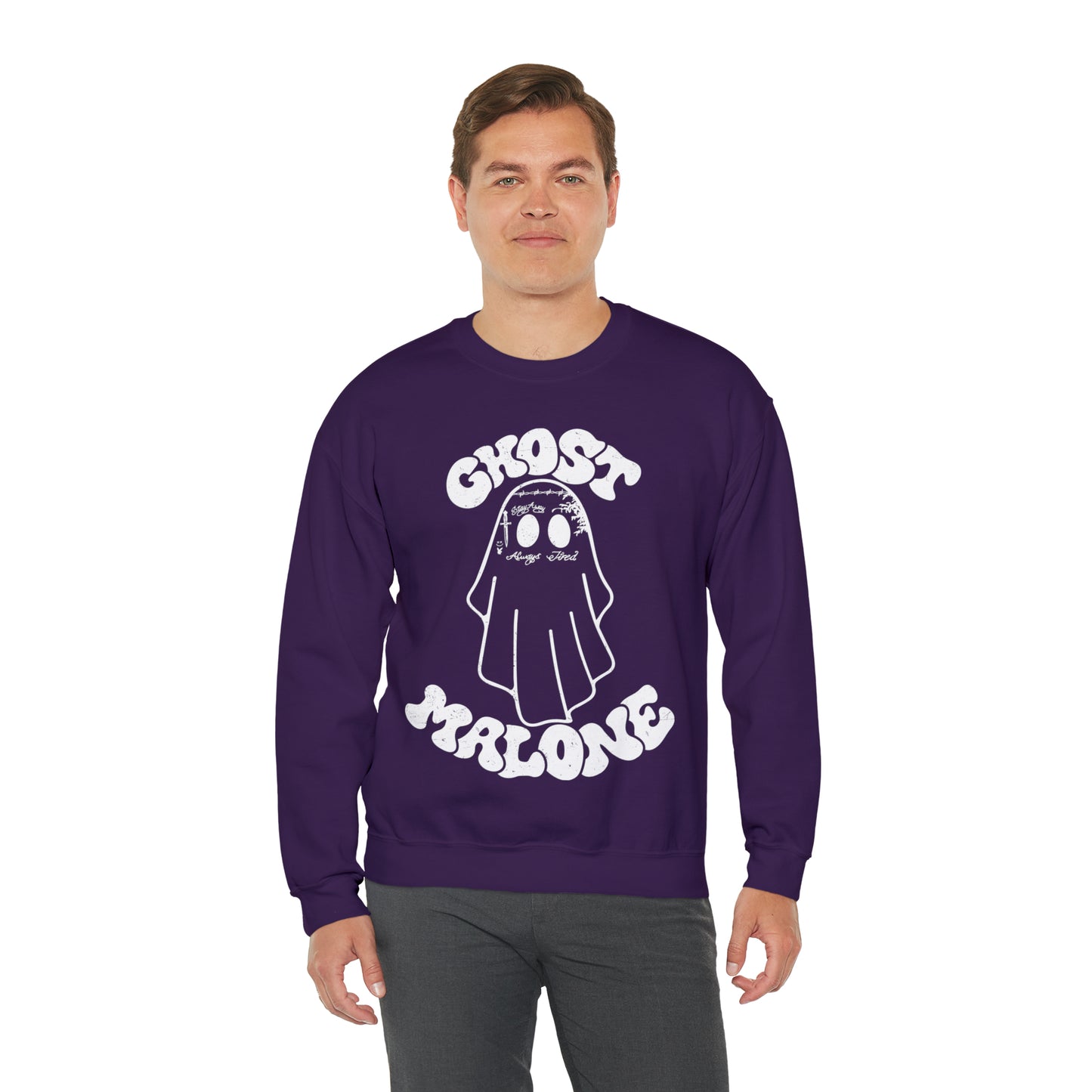 Ghost Malone Halloween Heavy Blend™ Crewneck Sweatshirt