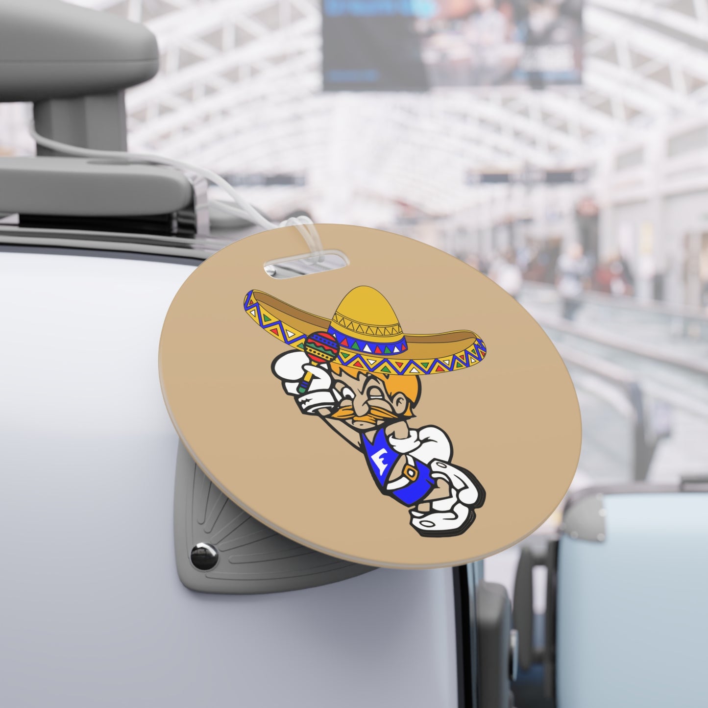 Sombrero Midget Luggage Tags - Tan