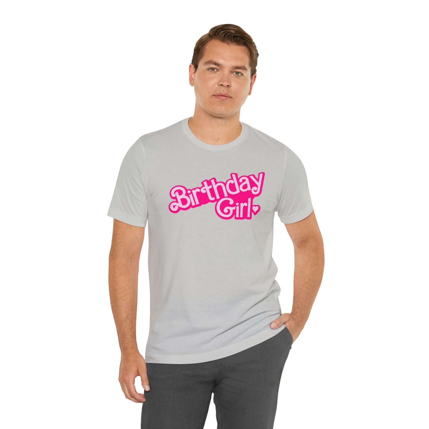 Birthday Girl Hot Pink Barbie Print T-Shirt -