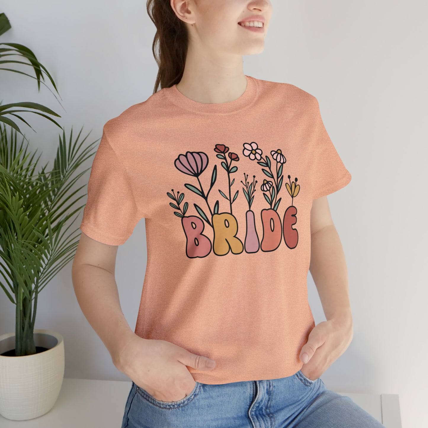 Boho Floral Bride T-Shirt