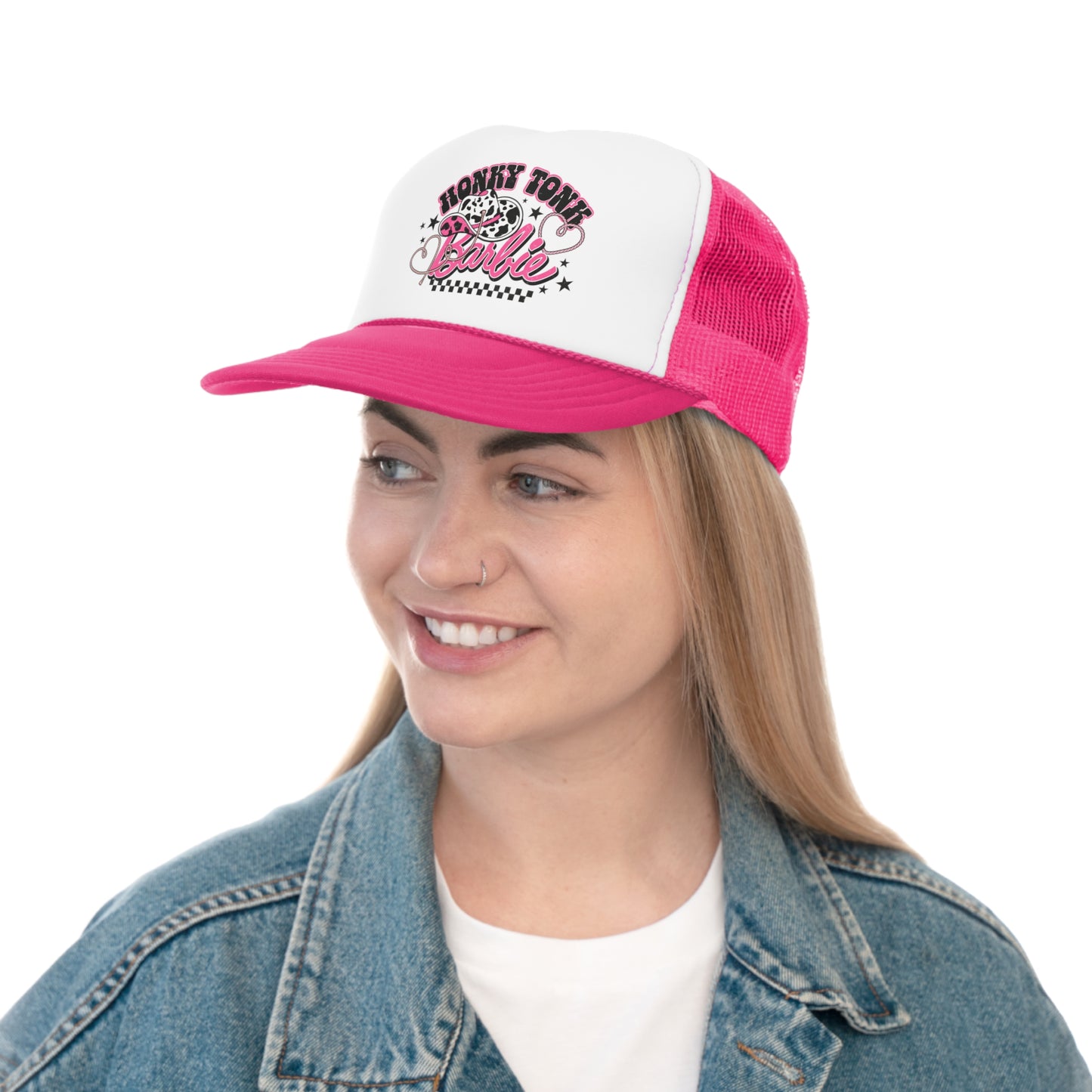 Honky Tonk Barbie Tall Trucker Caps