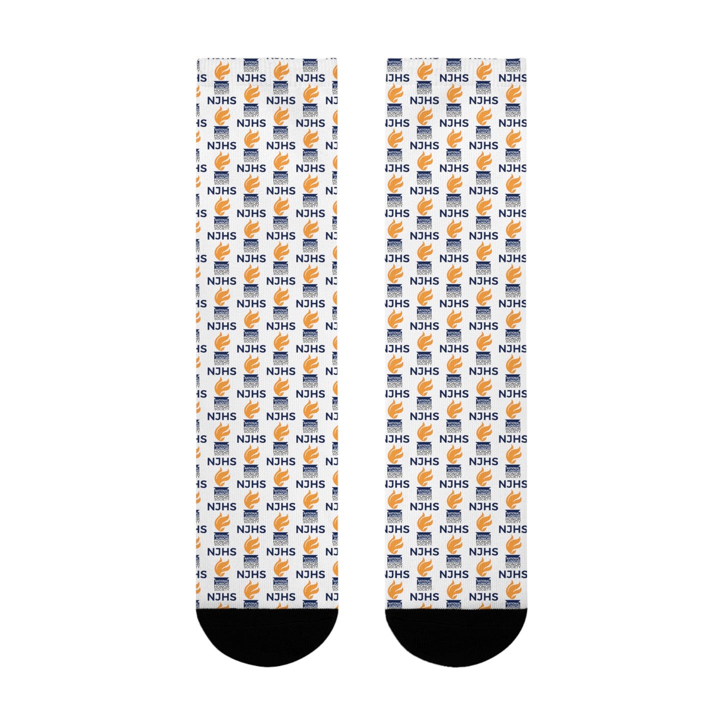 NJHS Torch LogoSublimation Crew Socks (EU) - White