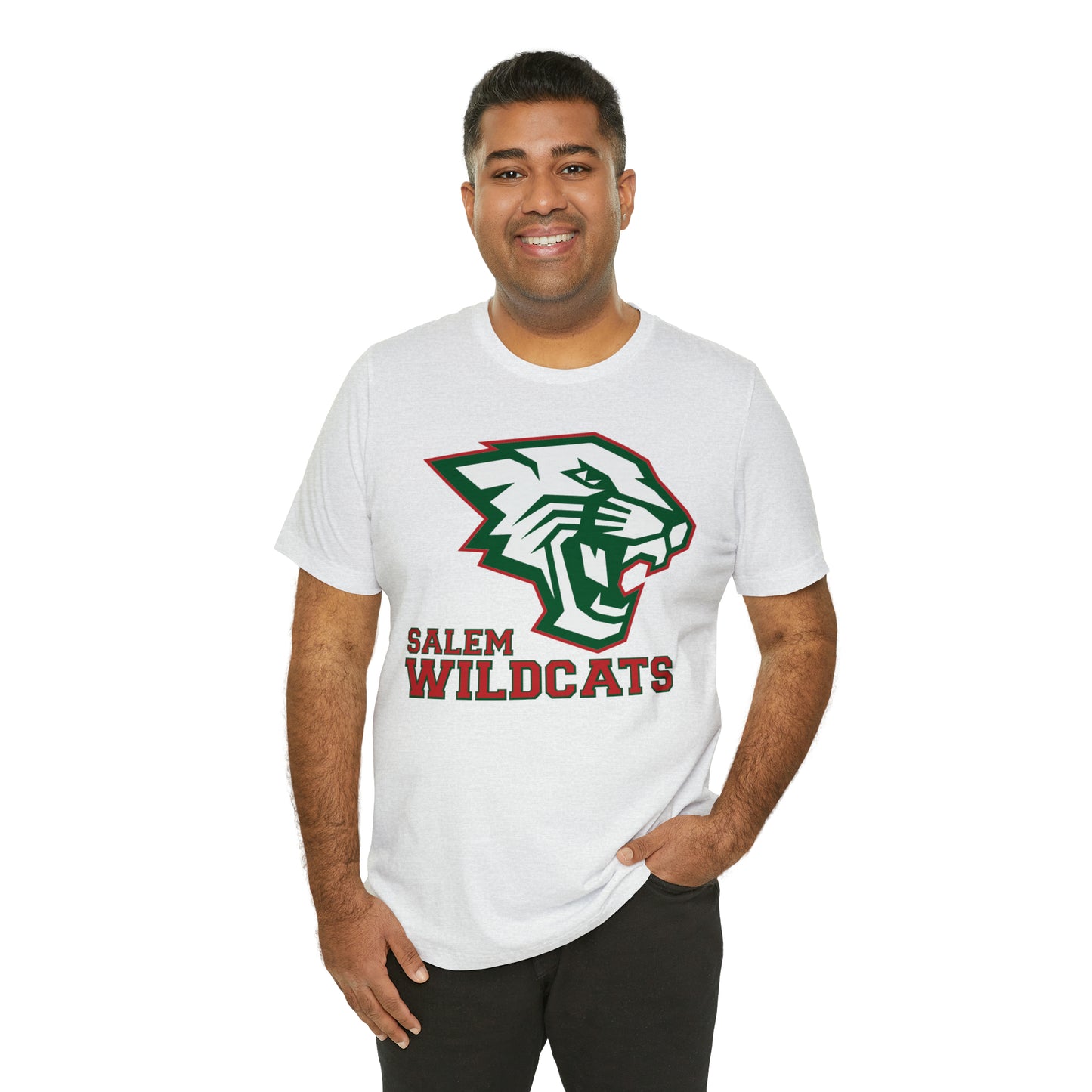 Salem Wildcats Jersey Short Sleeve Tee - Red Print