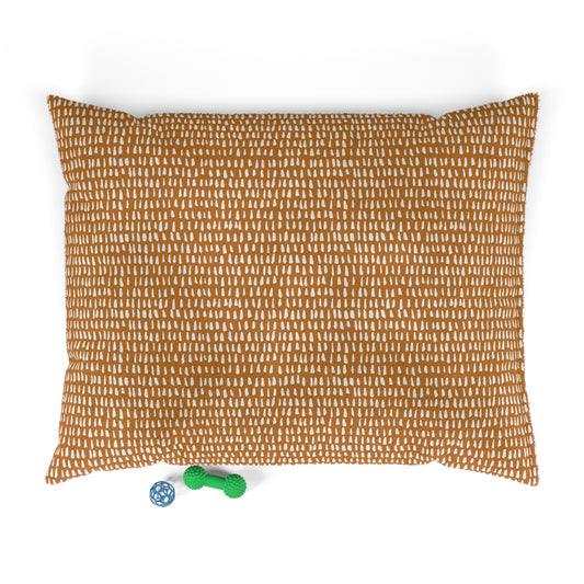 Boho Caramel Stripes Pet Bed